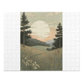 Scenic Sunset Meadow Jigsaw Puzzle (with Tin)