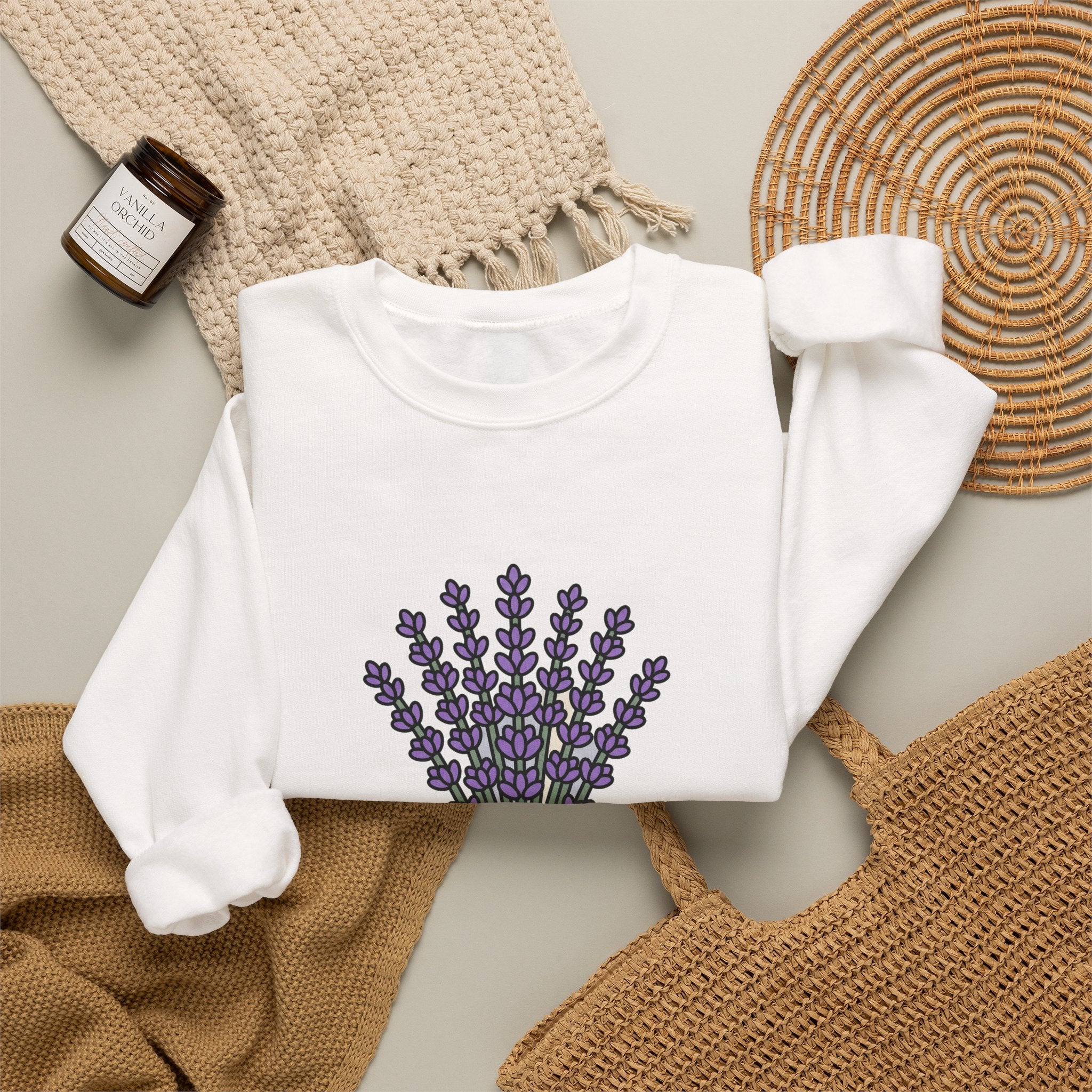 Lavender Bunch Crewneck