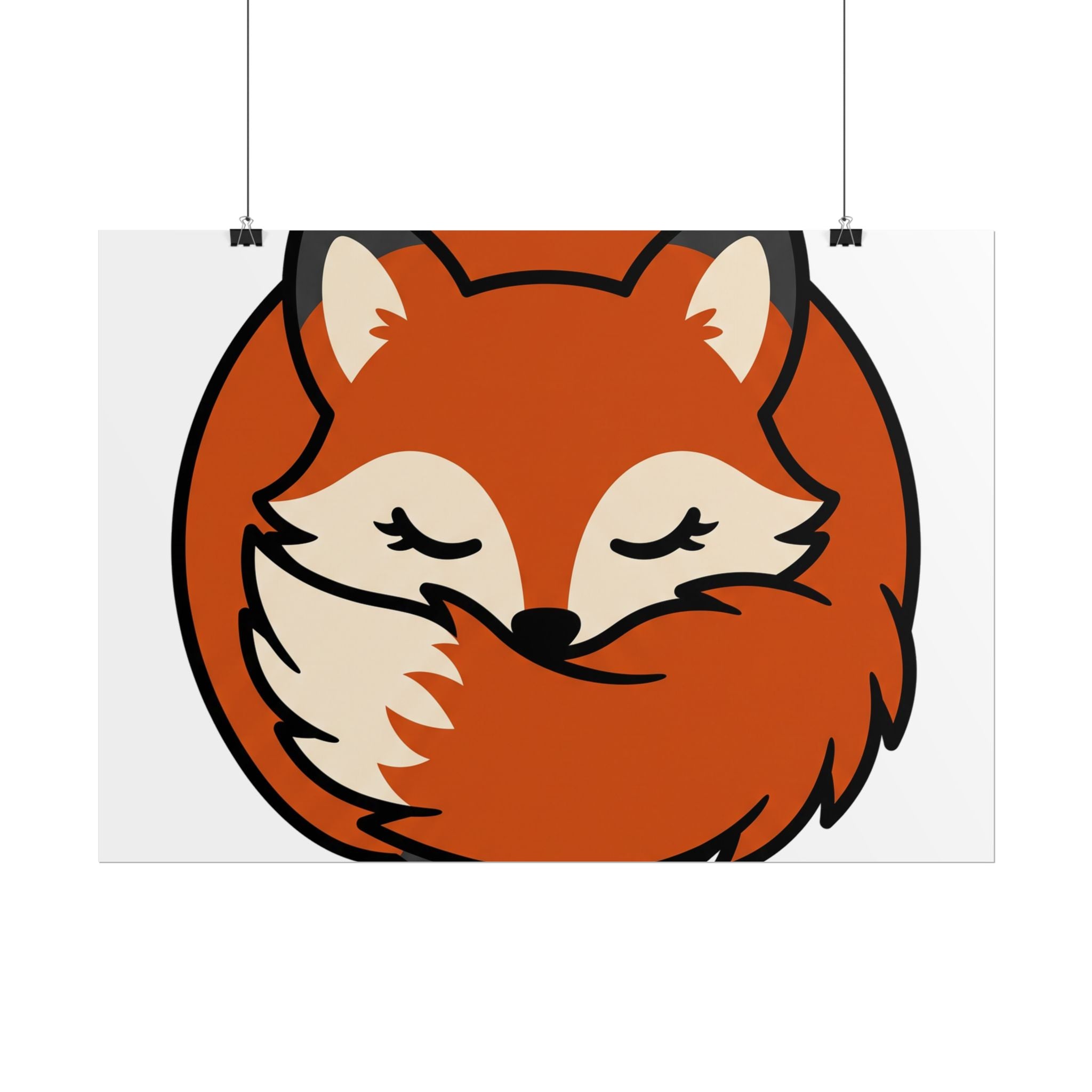 Sleepy Fox Loaf Poster