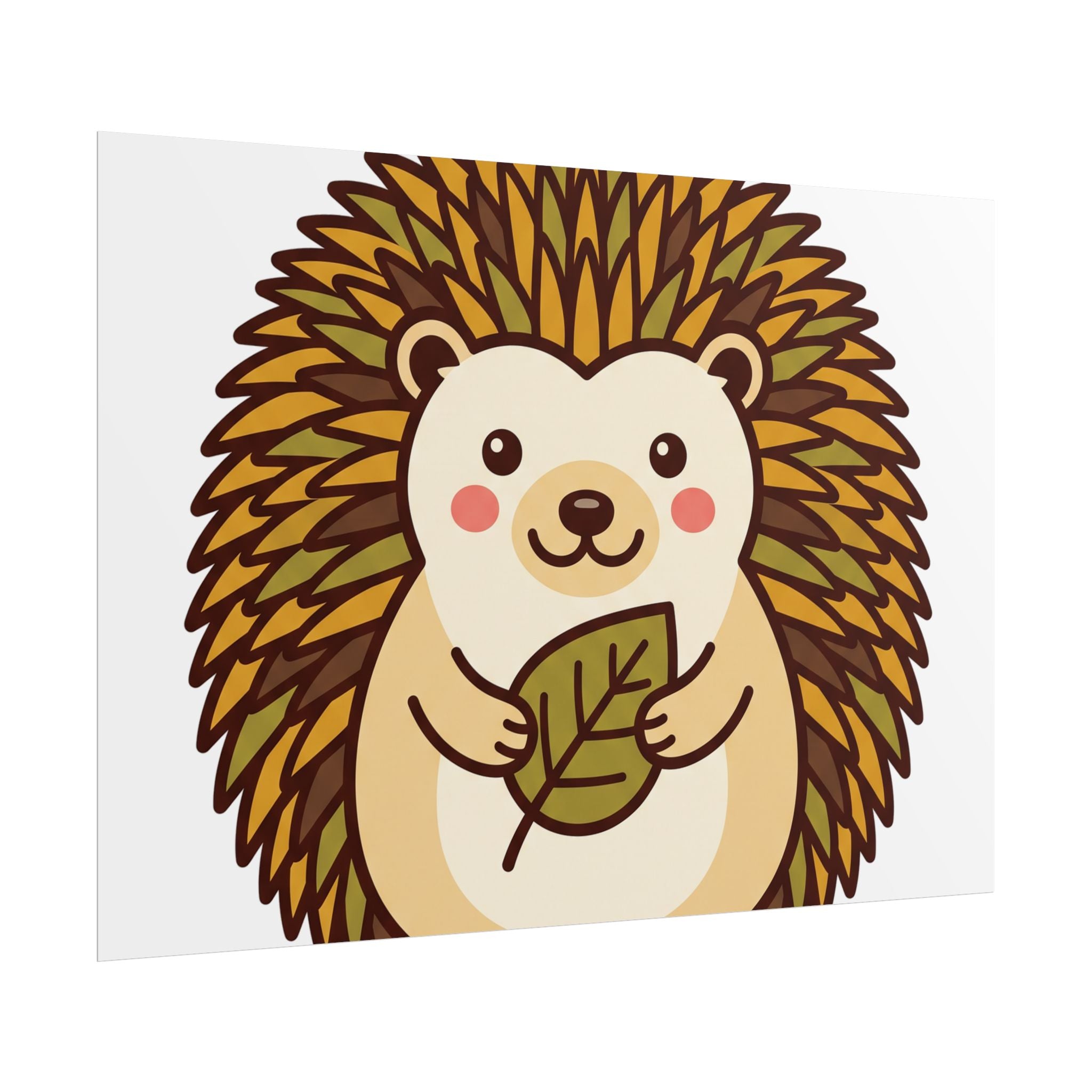 Chubby Hedgehog Poster