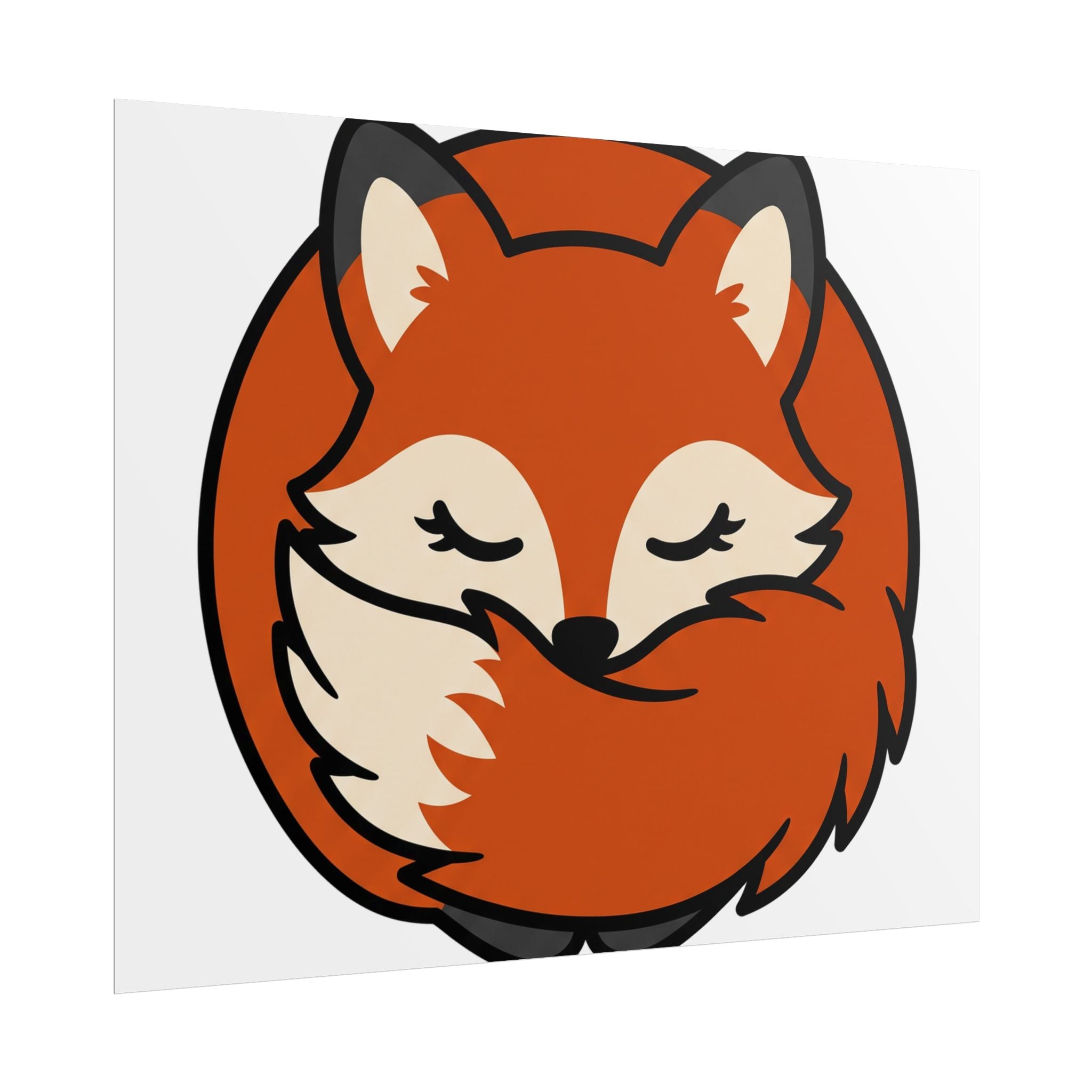 Sleepy Fox Loaf Poster