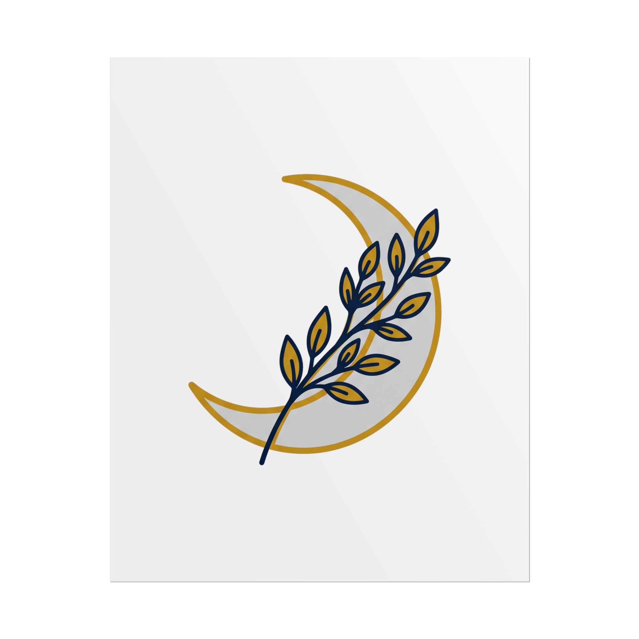 Crescent Moon Branch Poster