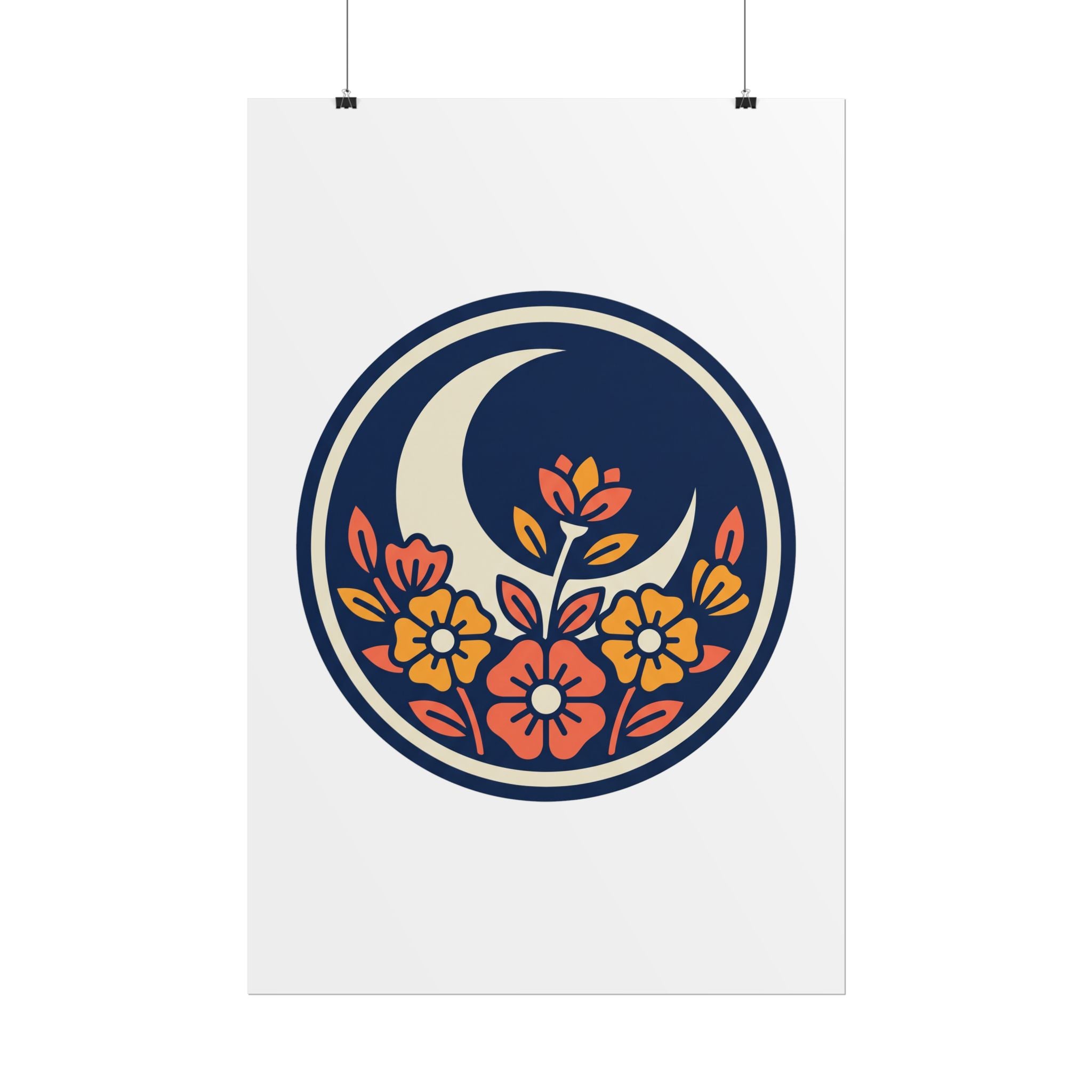 Night Garden Circle Poster