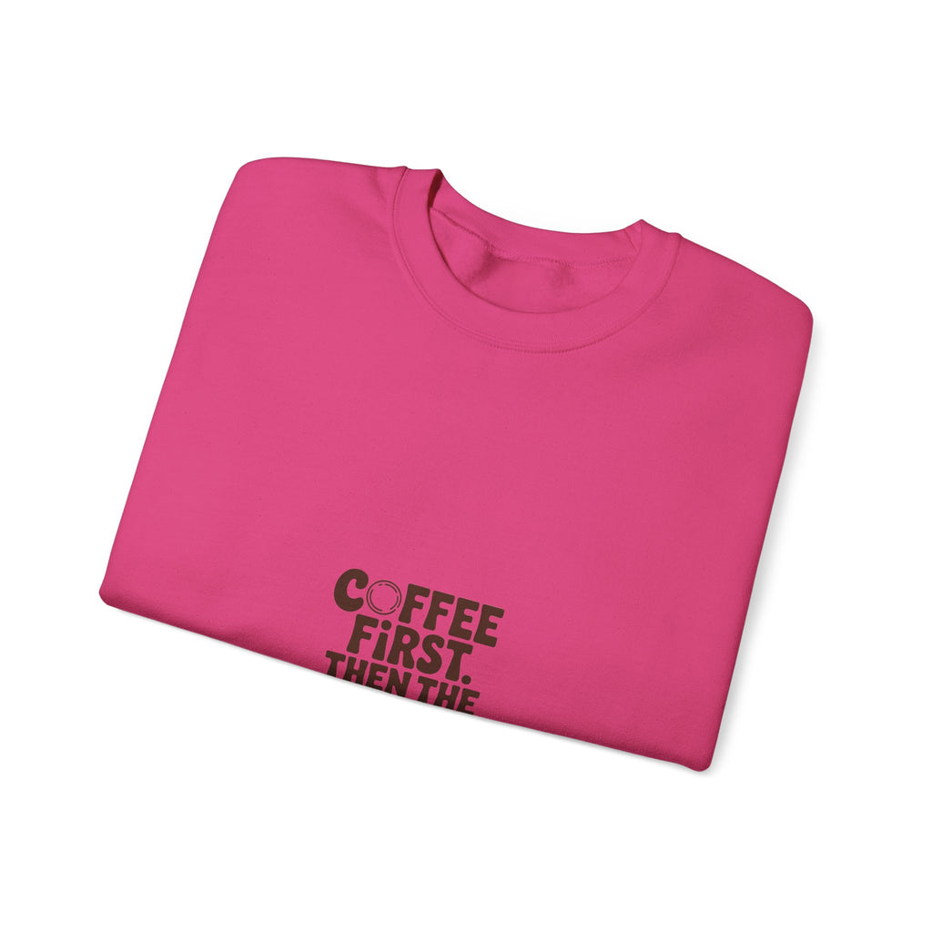 Coffee First. Then the Forest. Crewneck