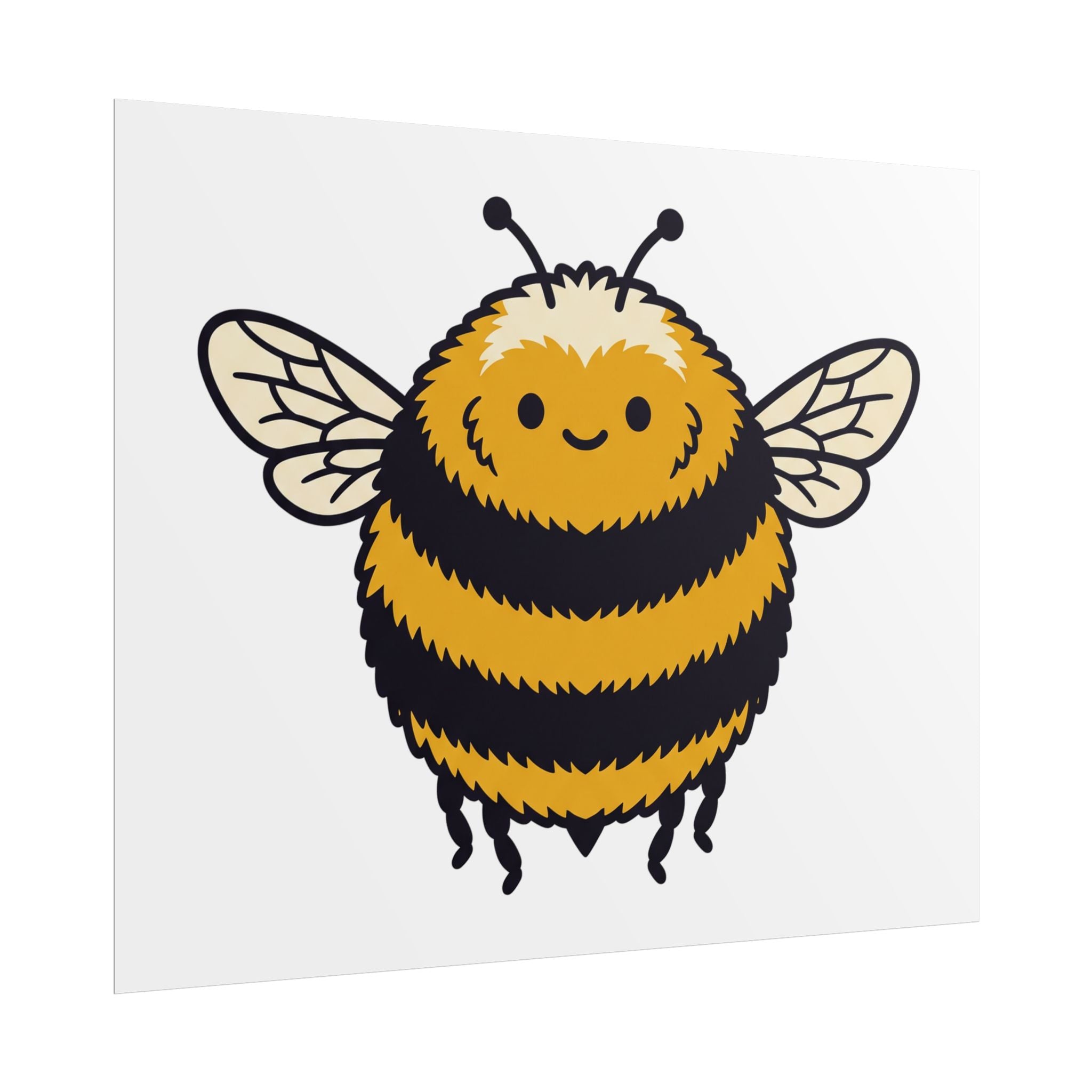 Round Bee Buddy Poster