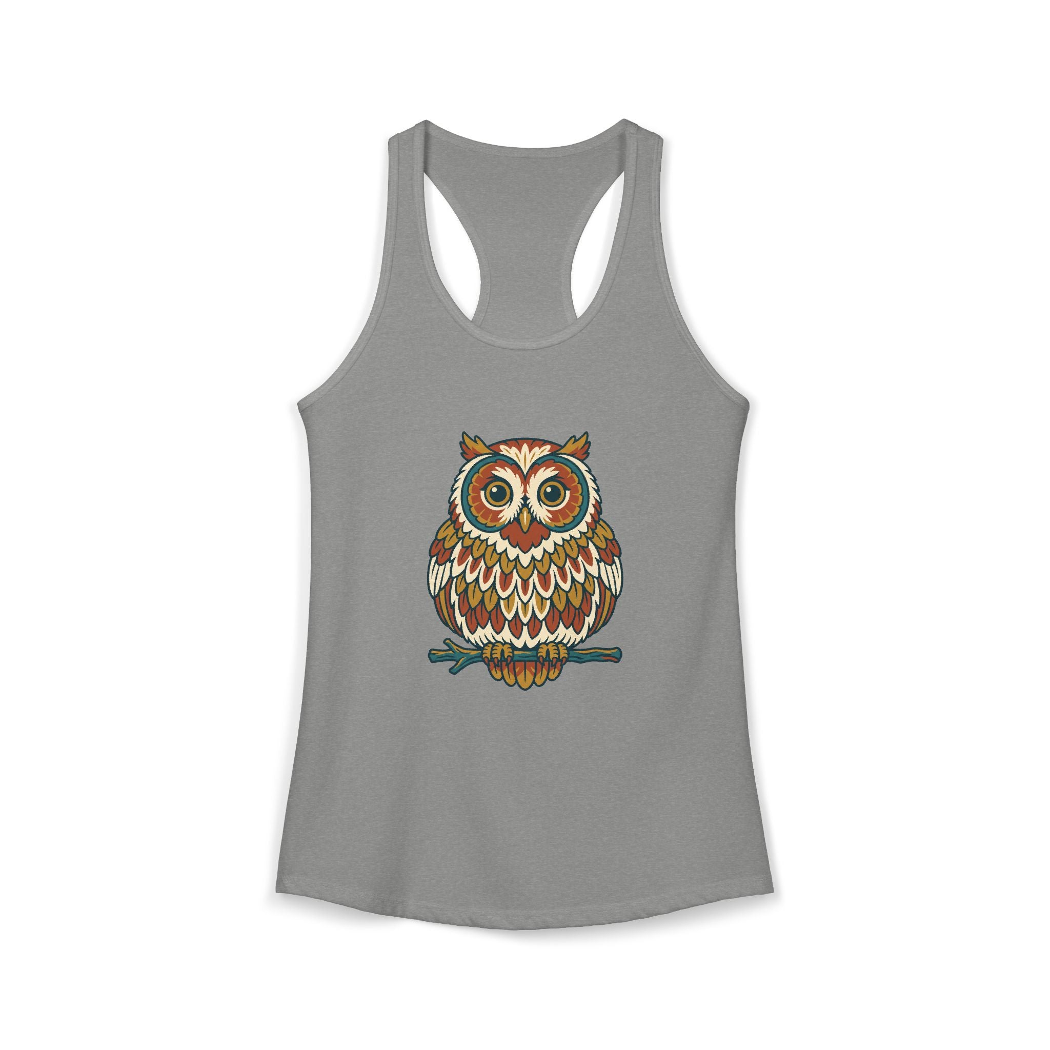 Round Owl Tank Top