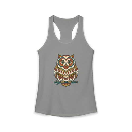 Round Owl Tank Top