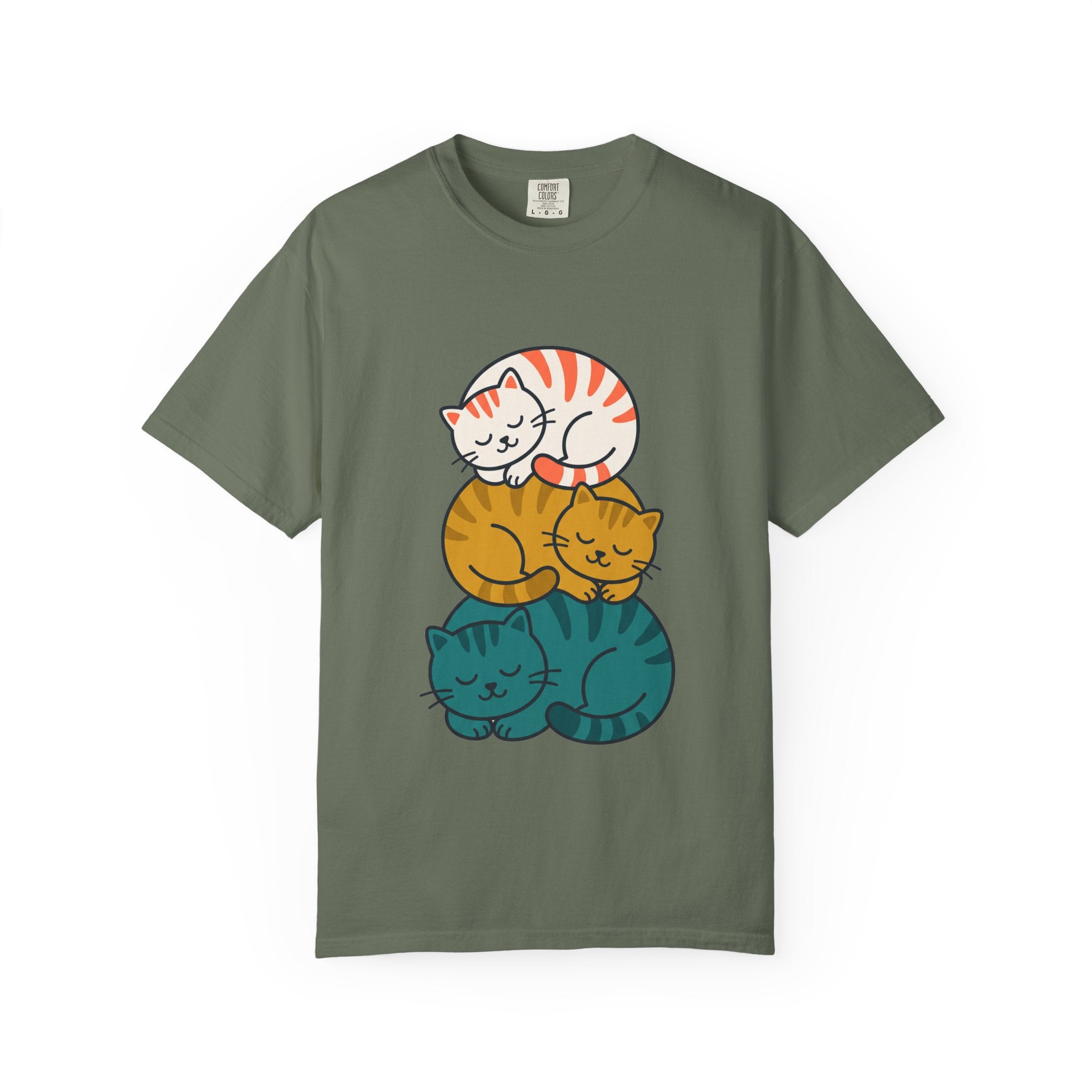 Sleepy Cat Stack Tee