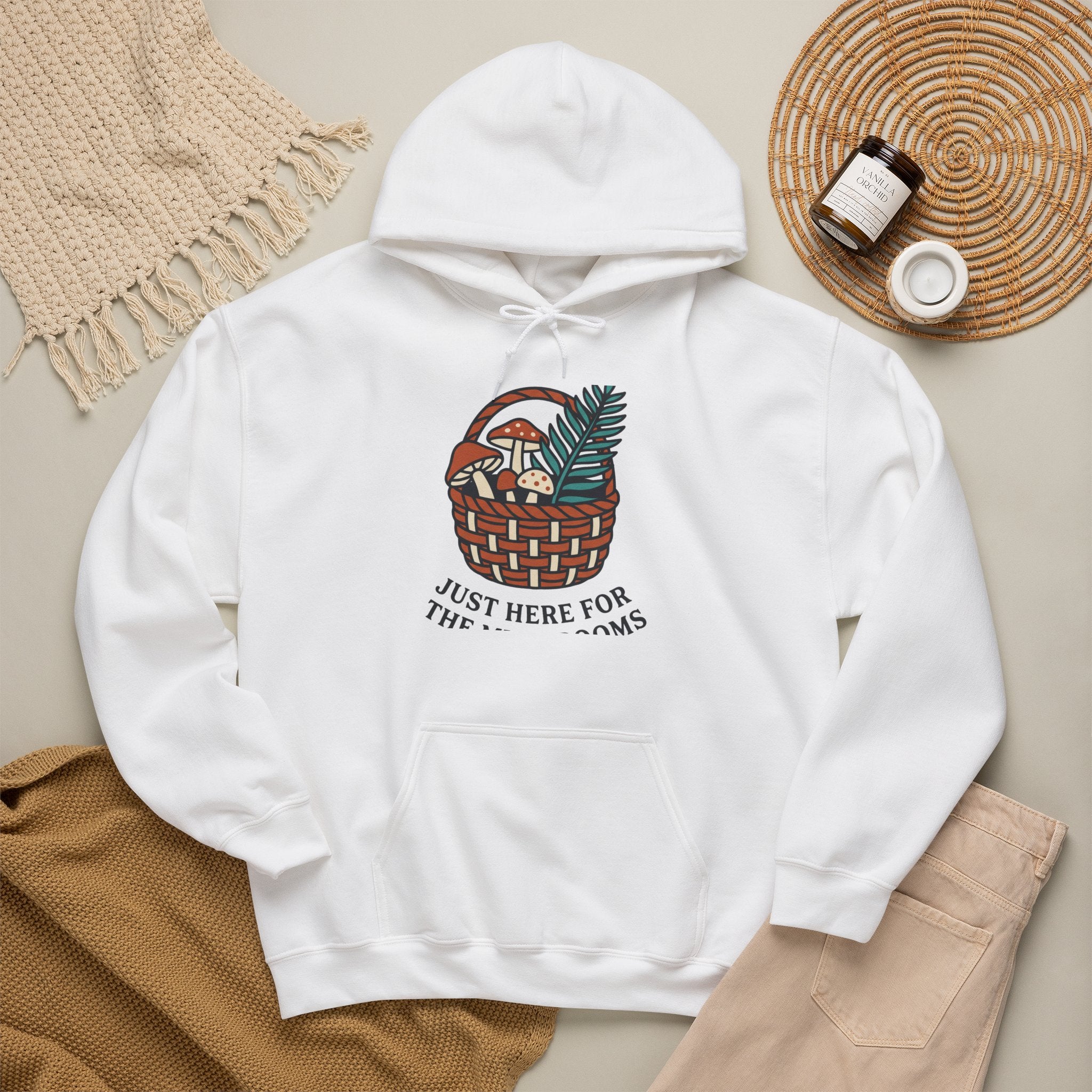 Just Here for the Mushrooms Hoodie