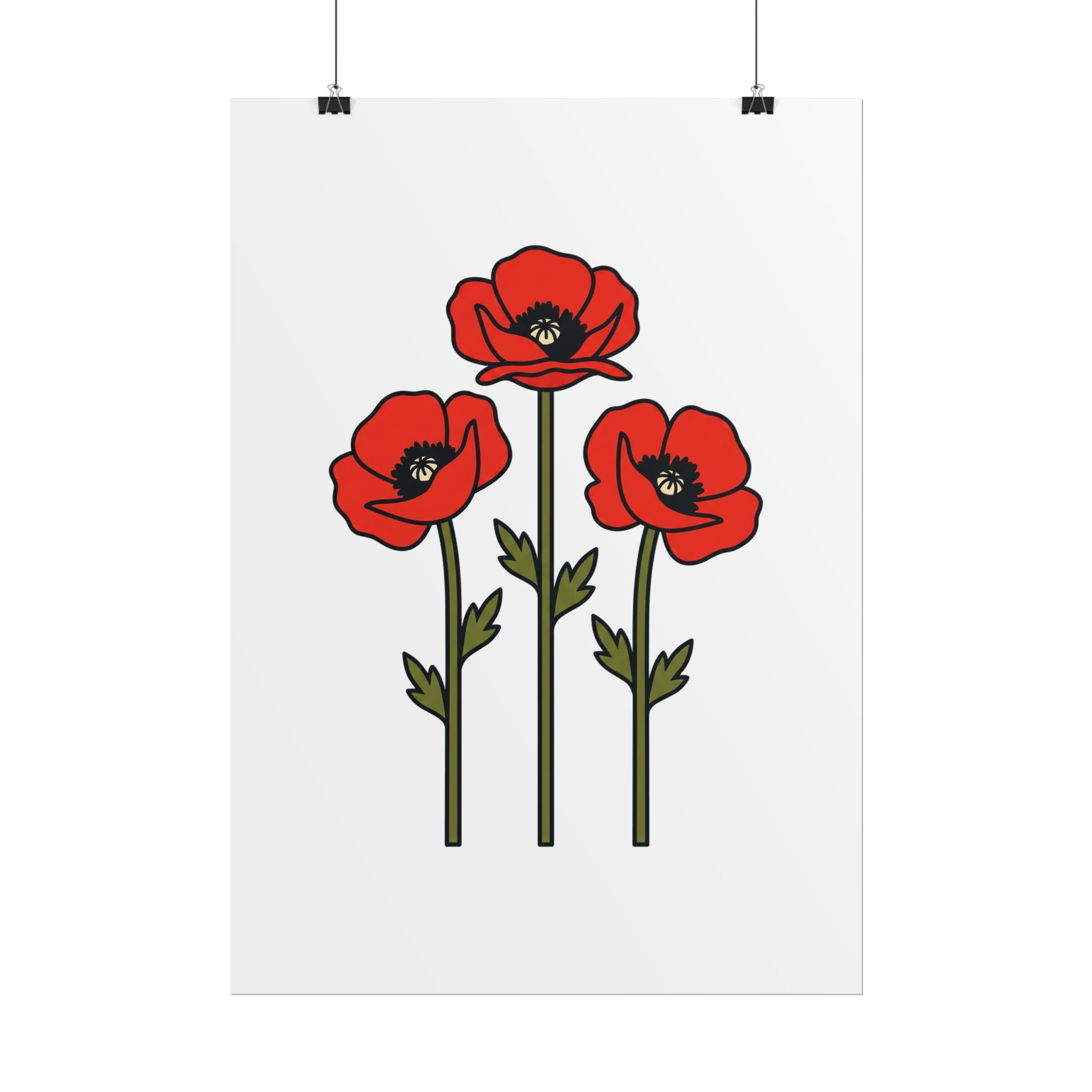 Bold Poppy Trio Poster