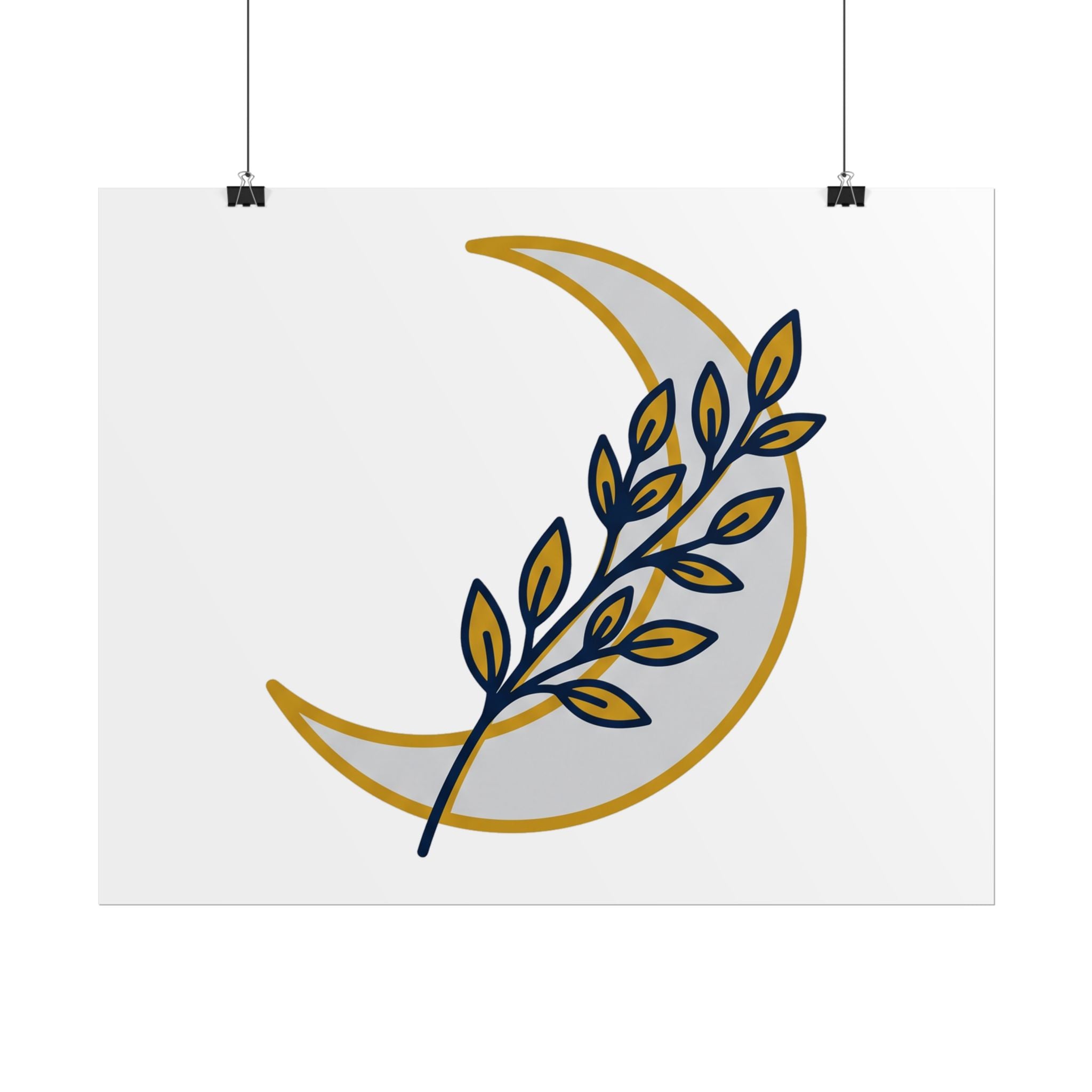 Crescent Moon Branch Poster