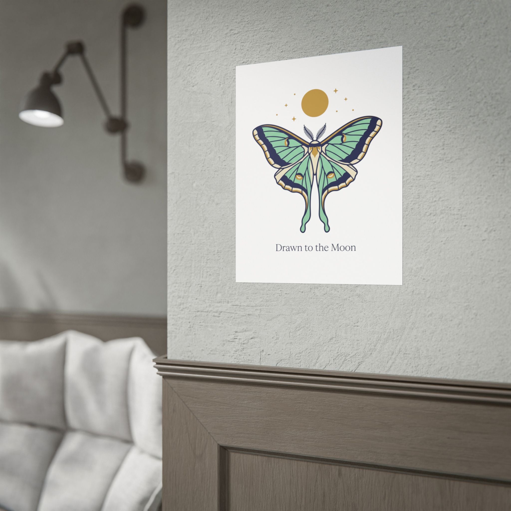 Drawn to the Moon Poster