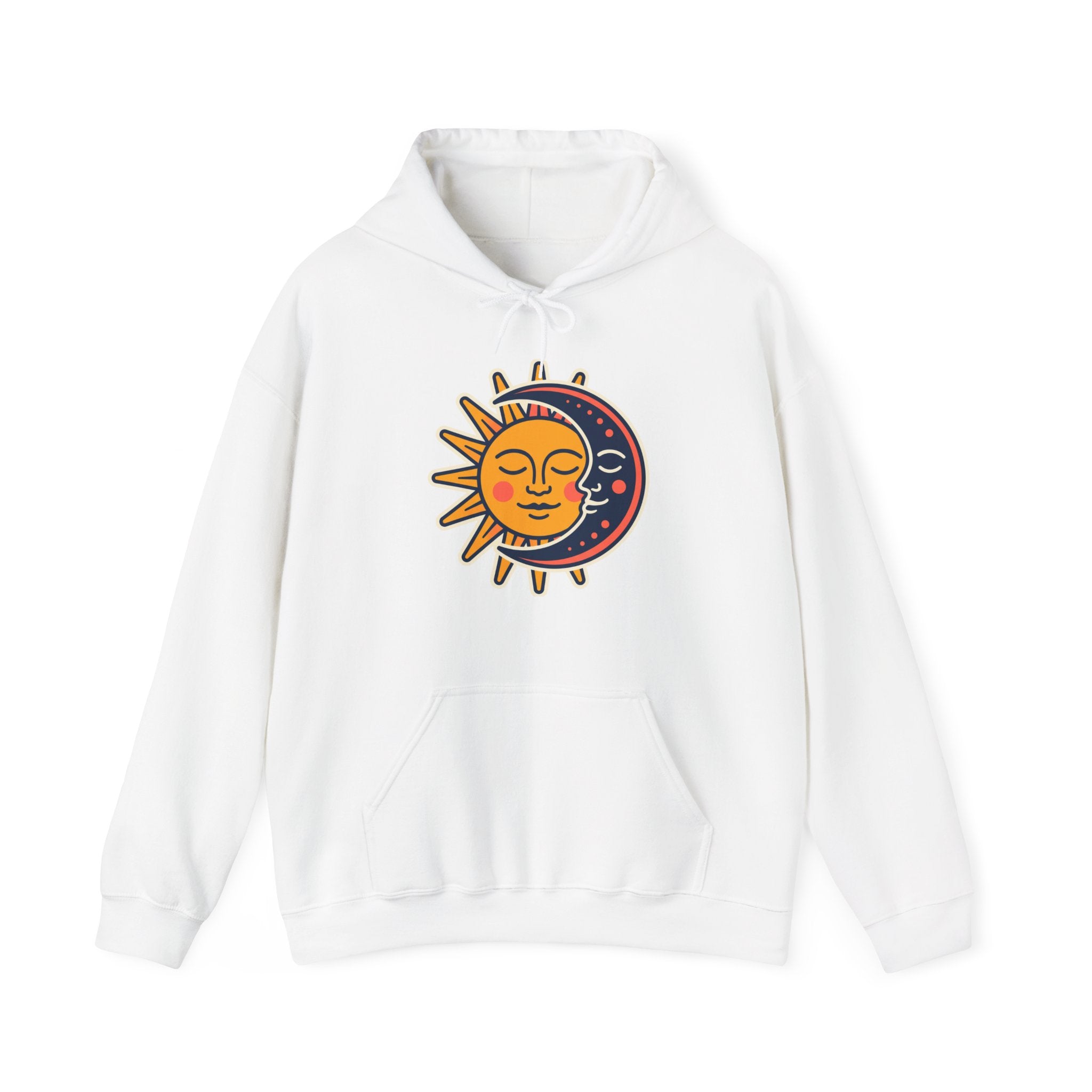 Sun Moon Faces Hoodie