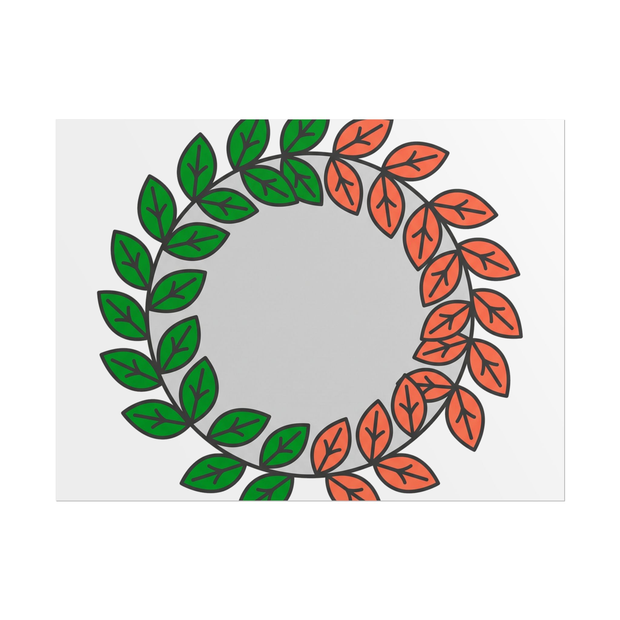Leaf Wreath Poster