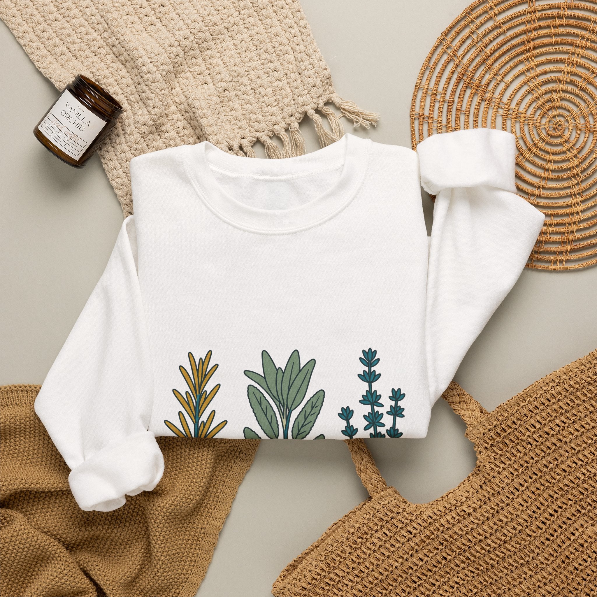 Herb Sprig Set Crewneck