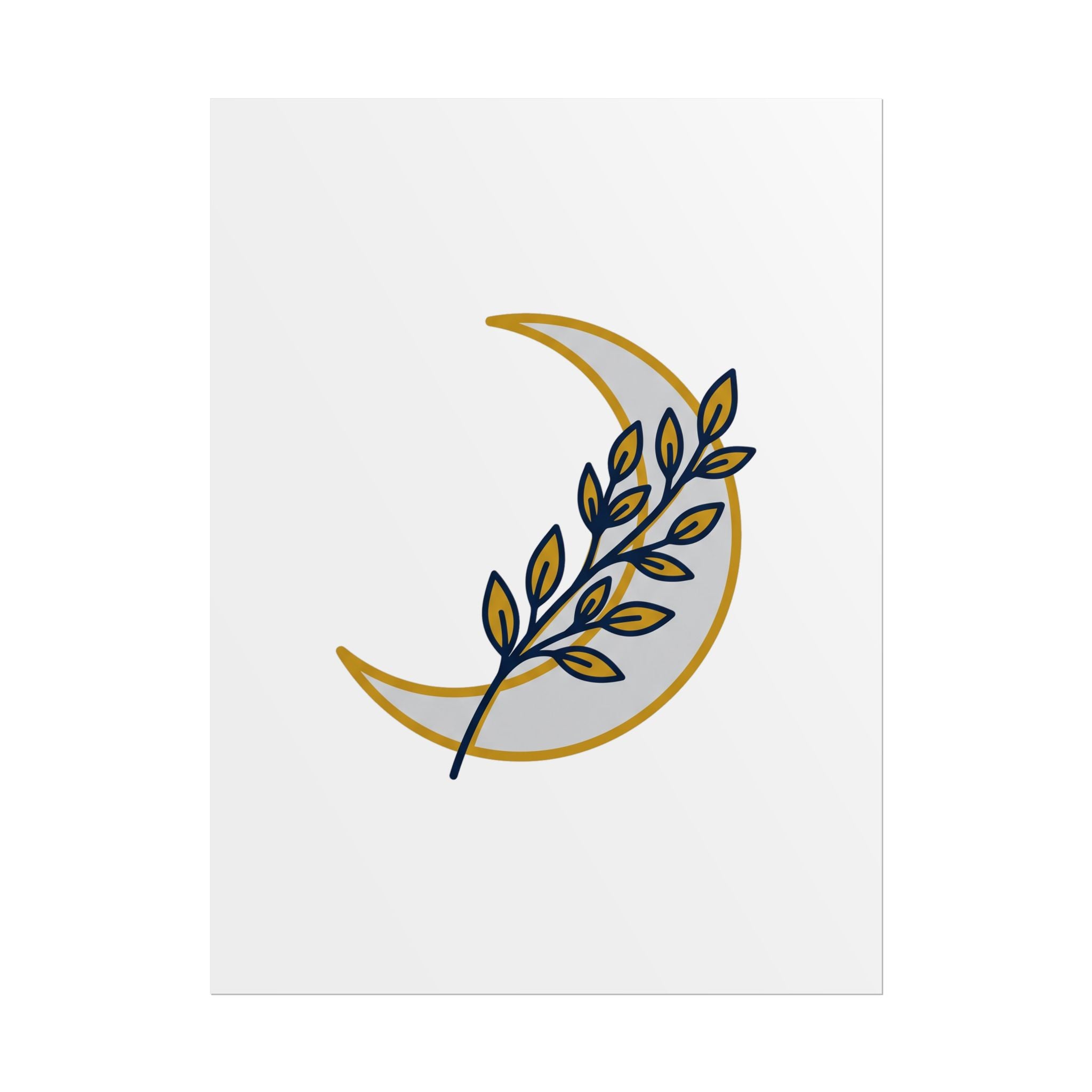 Crescent Moon Branch Poster