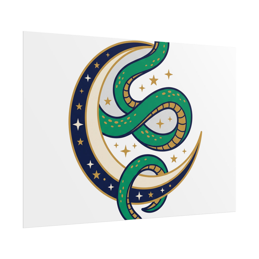Celestial Snake Moon Poster