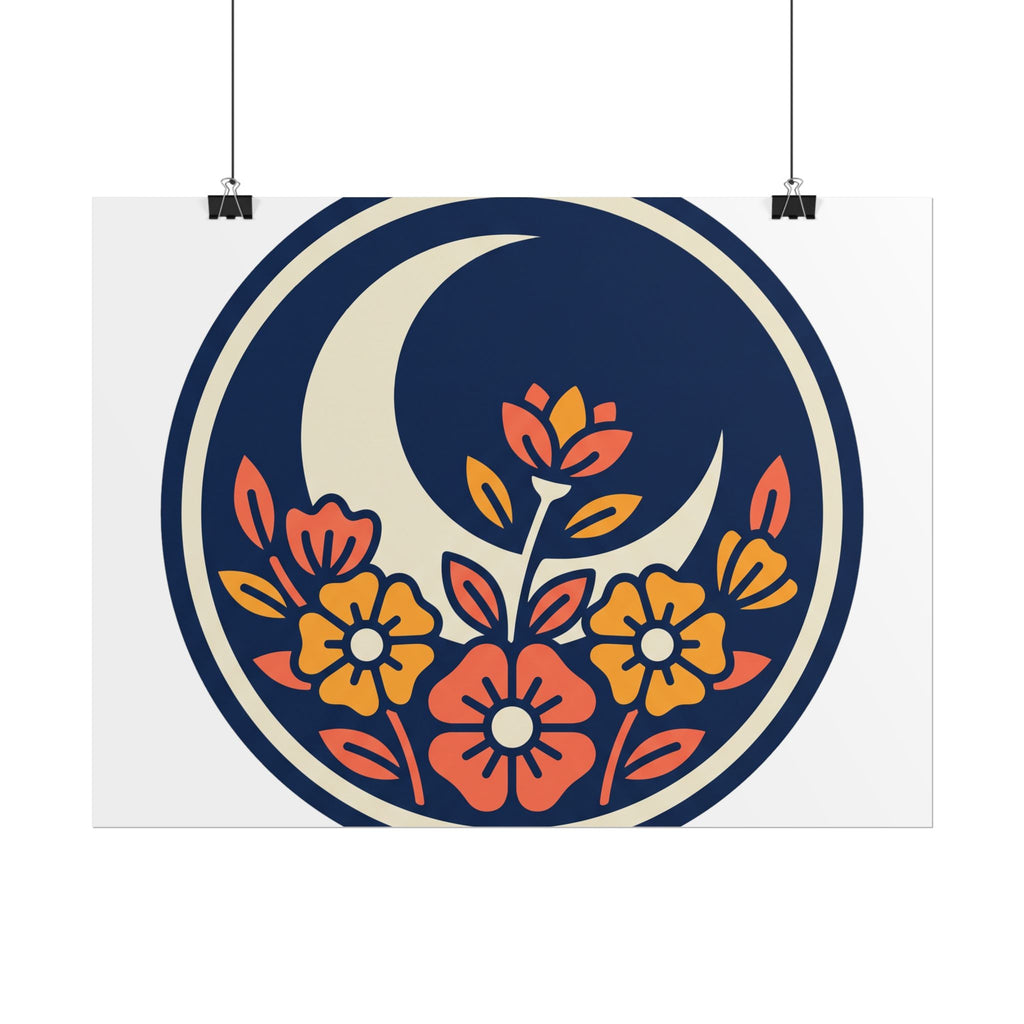 Night Garden Circle Poster