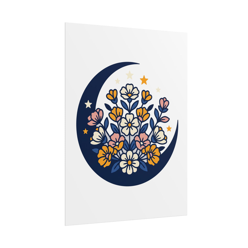 Moonflower Crescent Poster