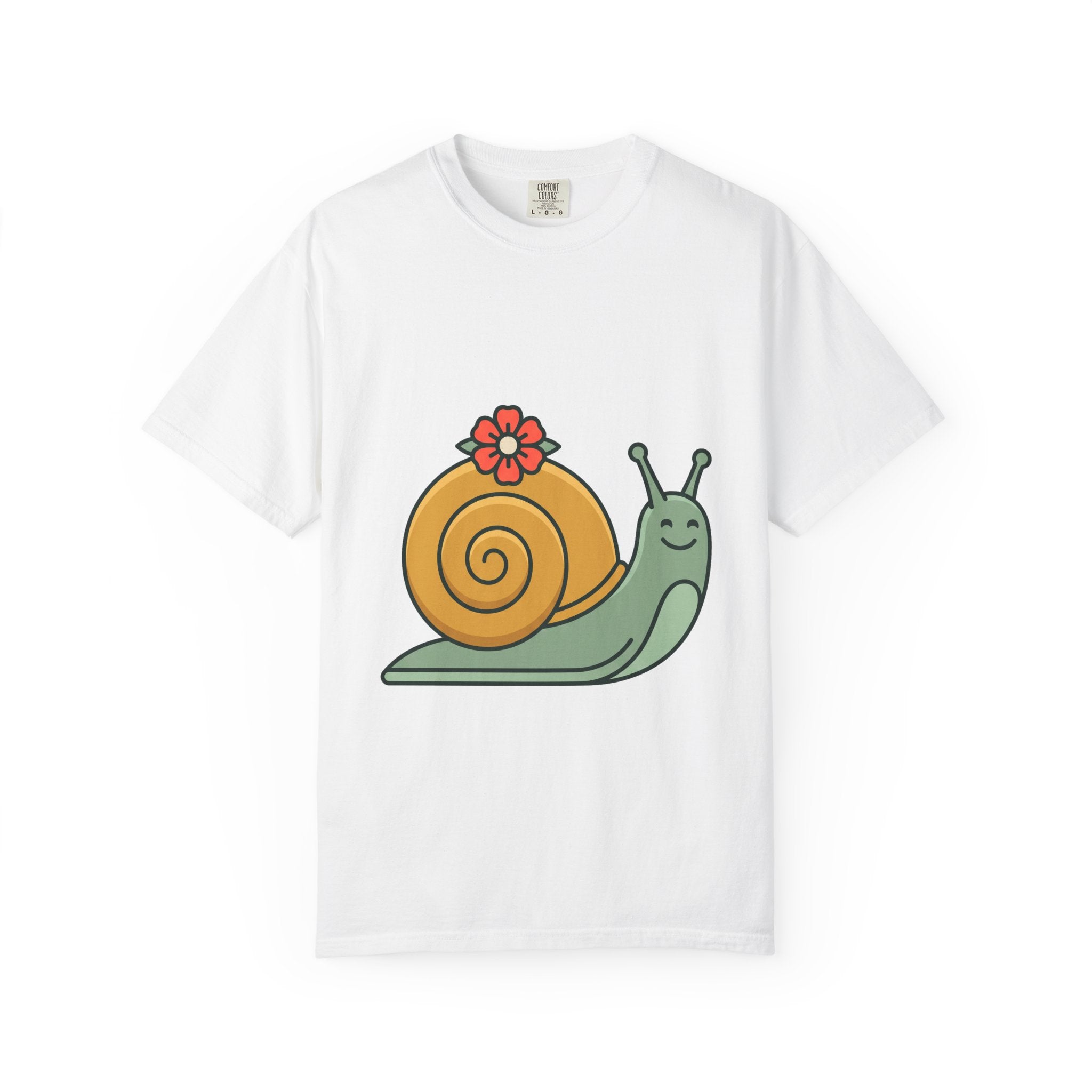 Snail with Flower Shell Tee
