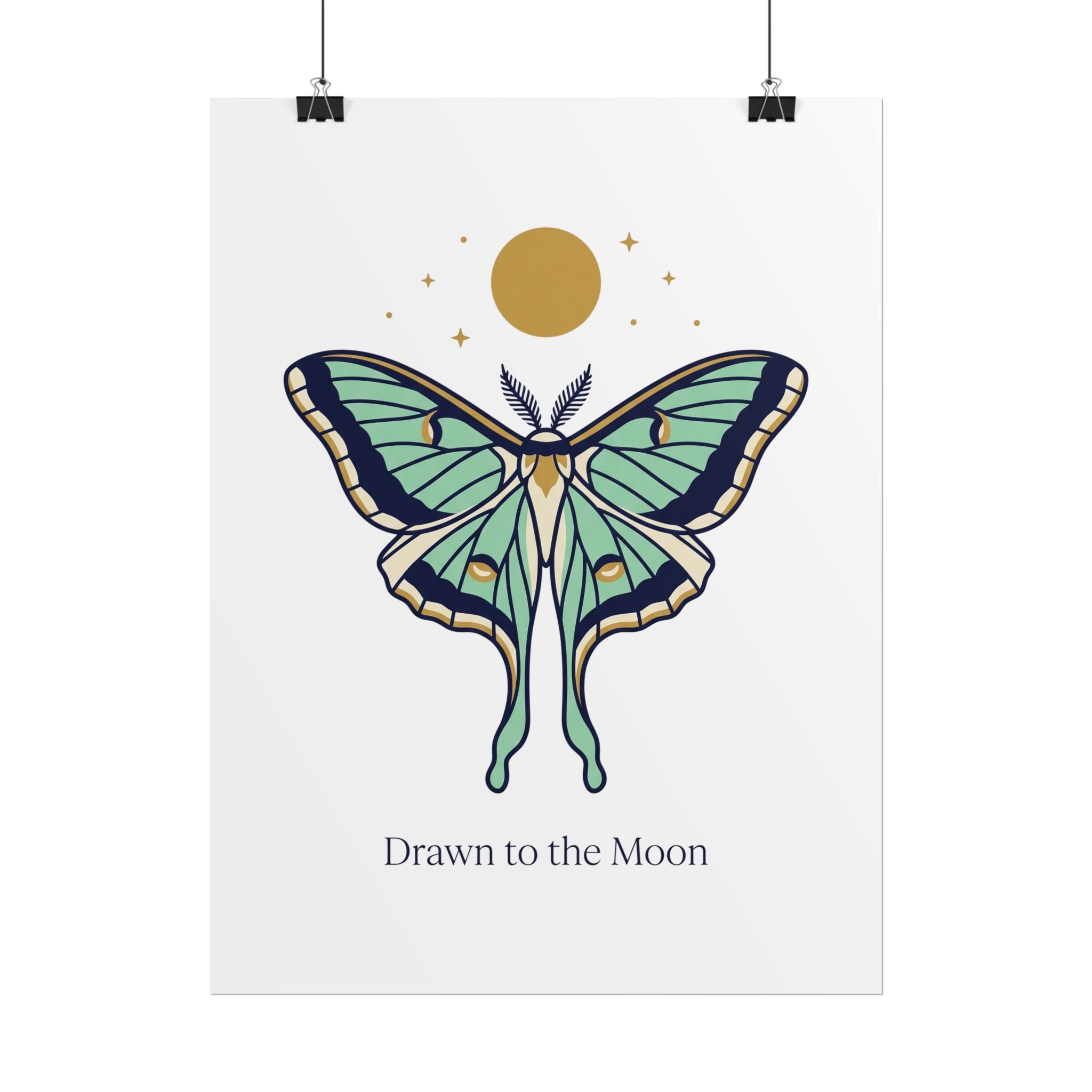 Drawn to the Moon Poster