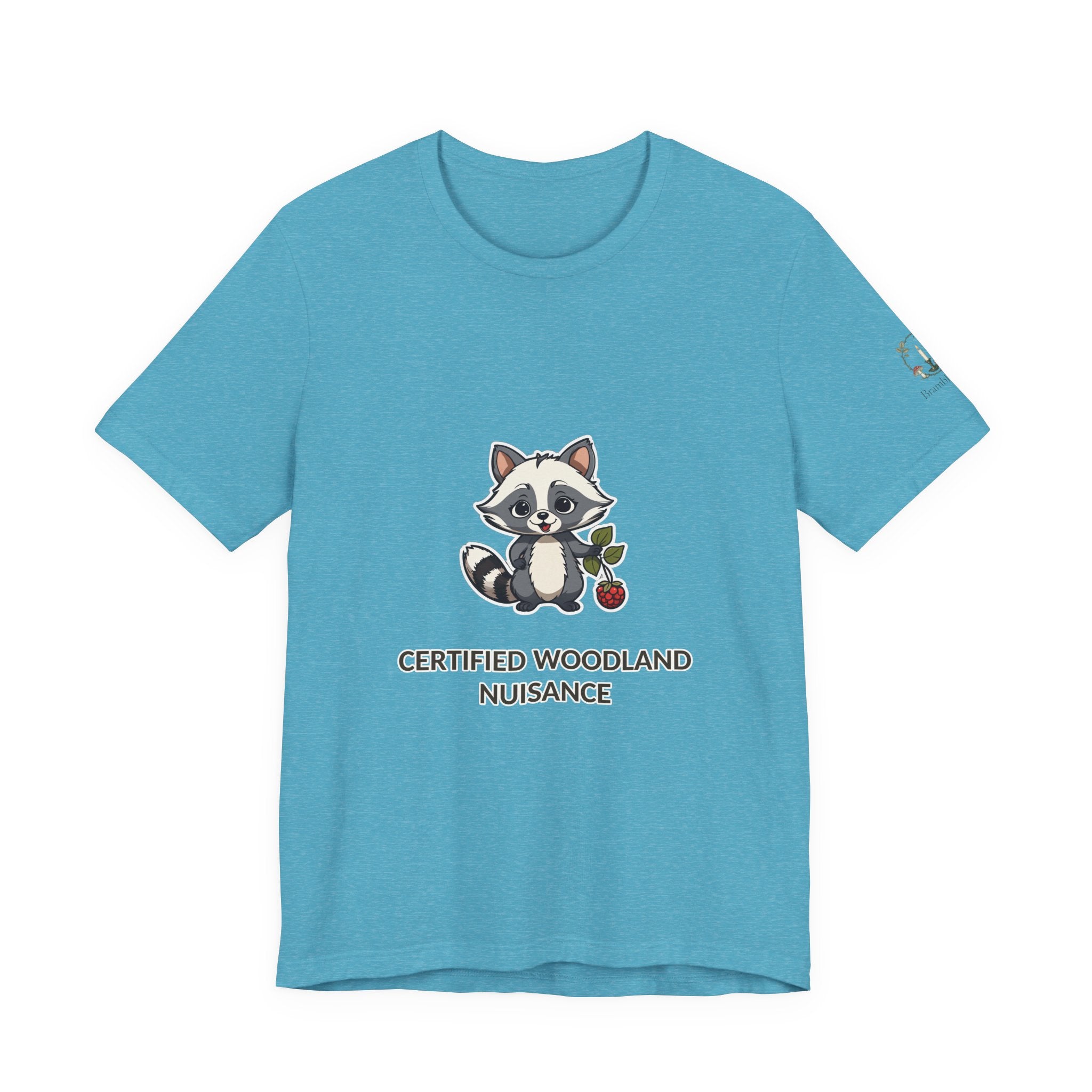 Certified Woodland Nuisance Tee — Cute Raccoon Graphic T-Shirt