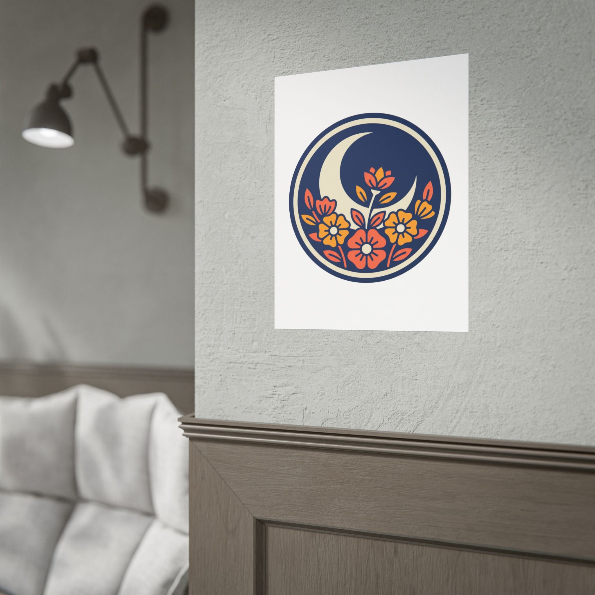 Night Garden Circle Poster