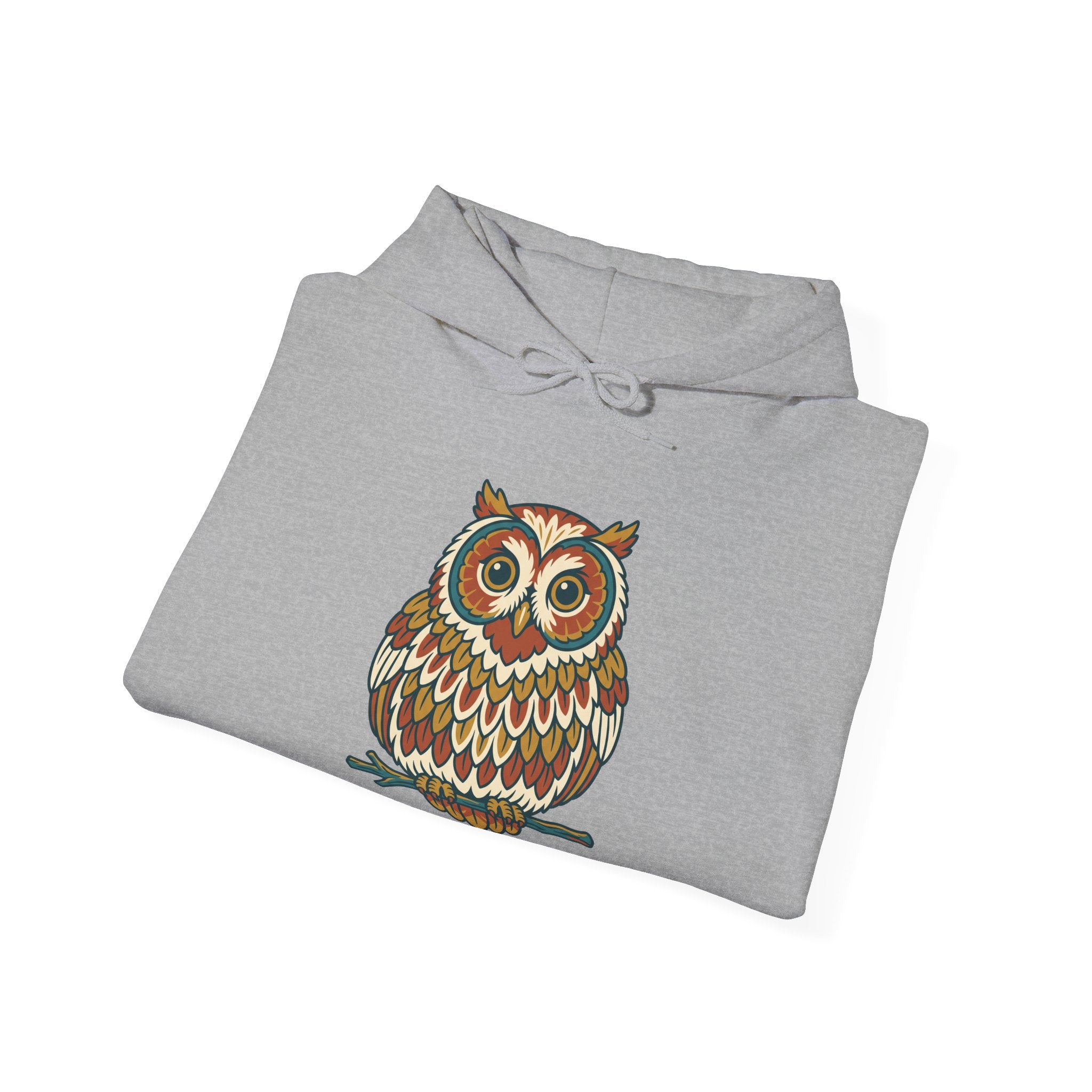 Round Owl Hoodie