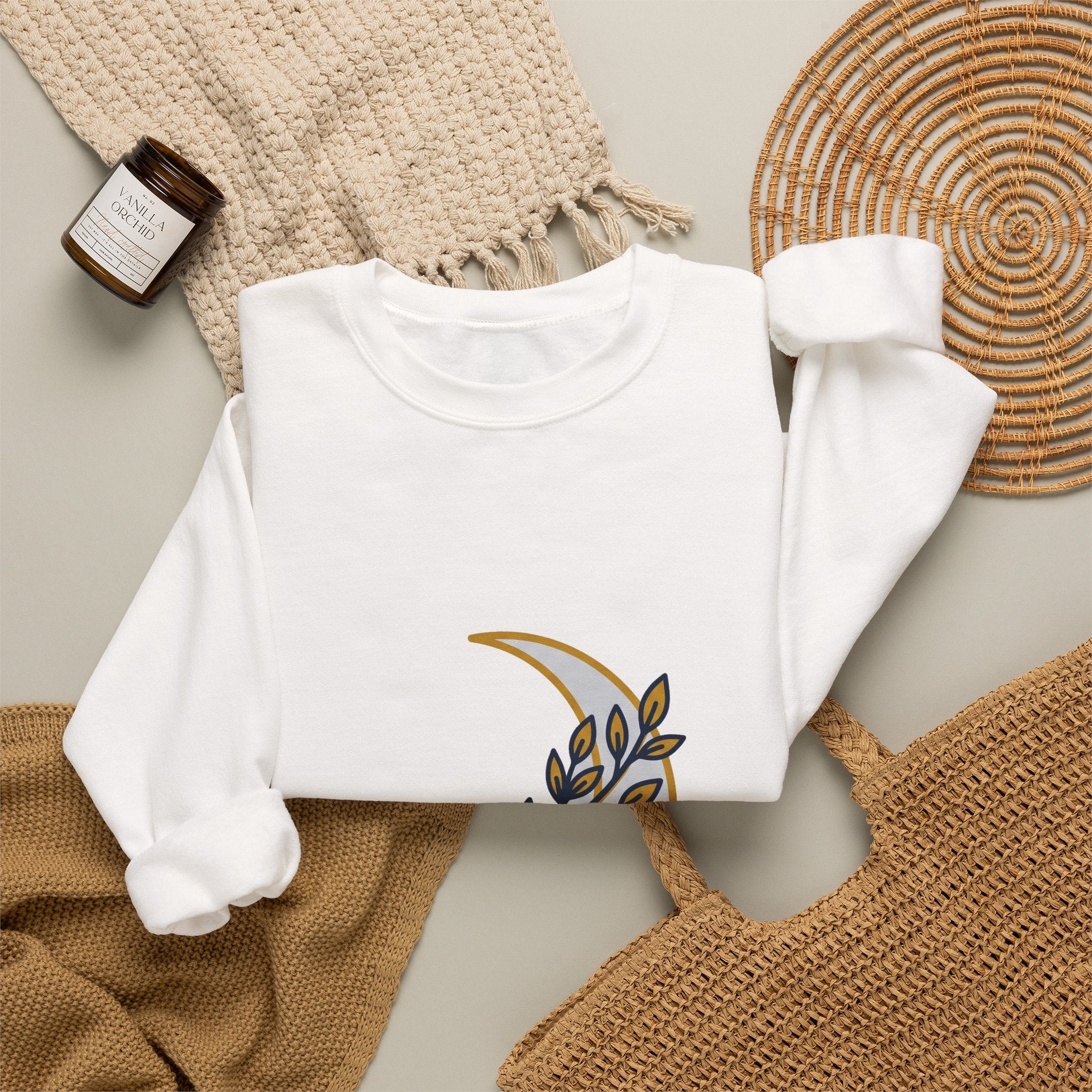 Crescent Moon Branch Crewneck
