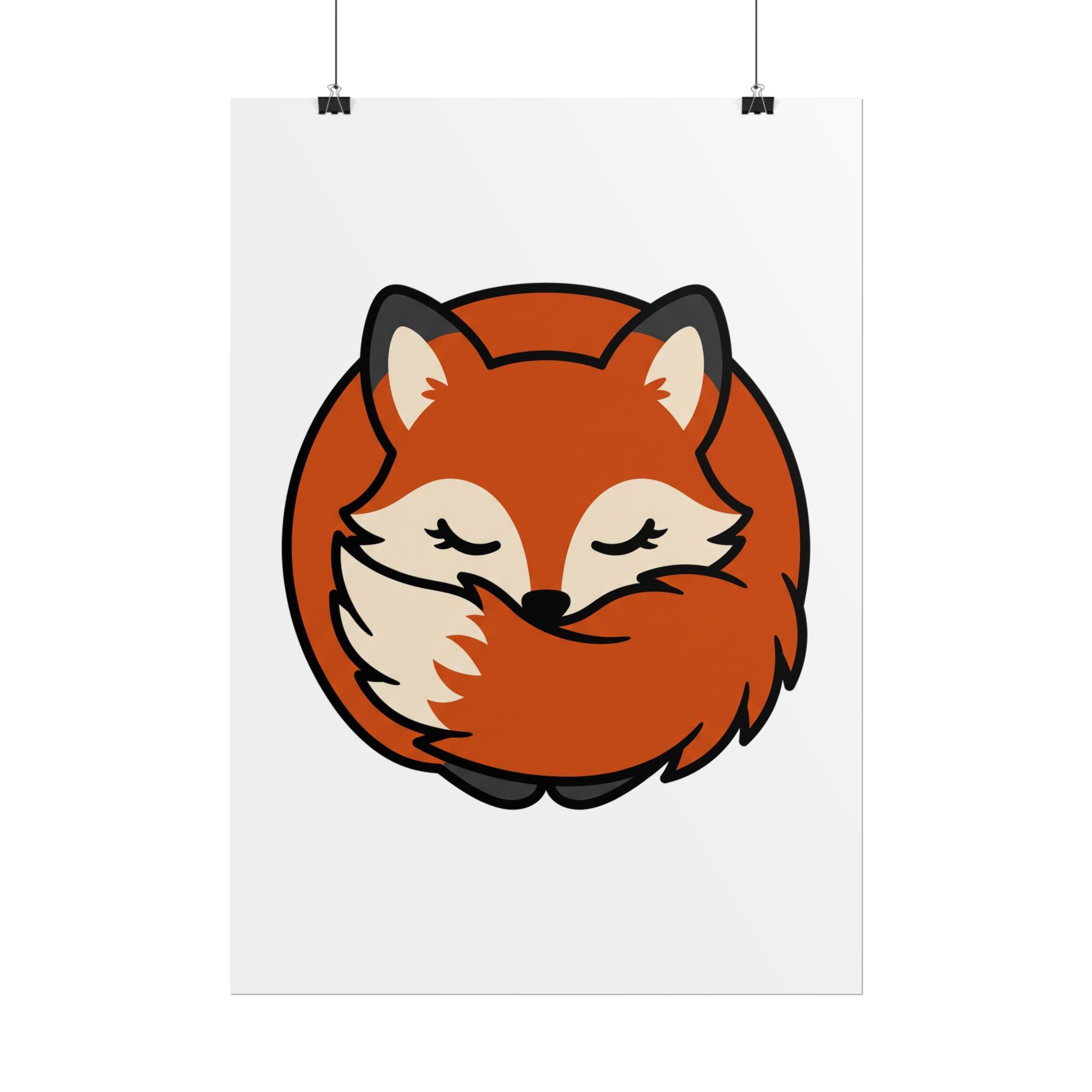 Sleepy Fox Loaf Poster