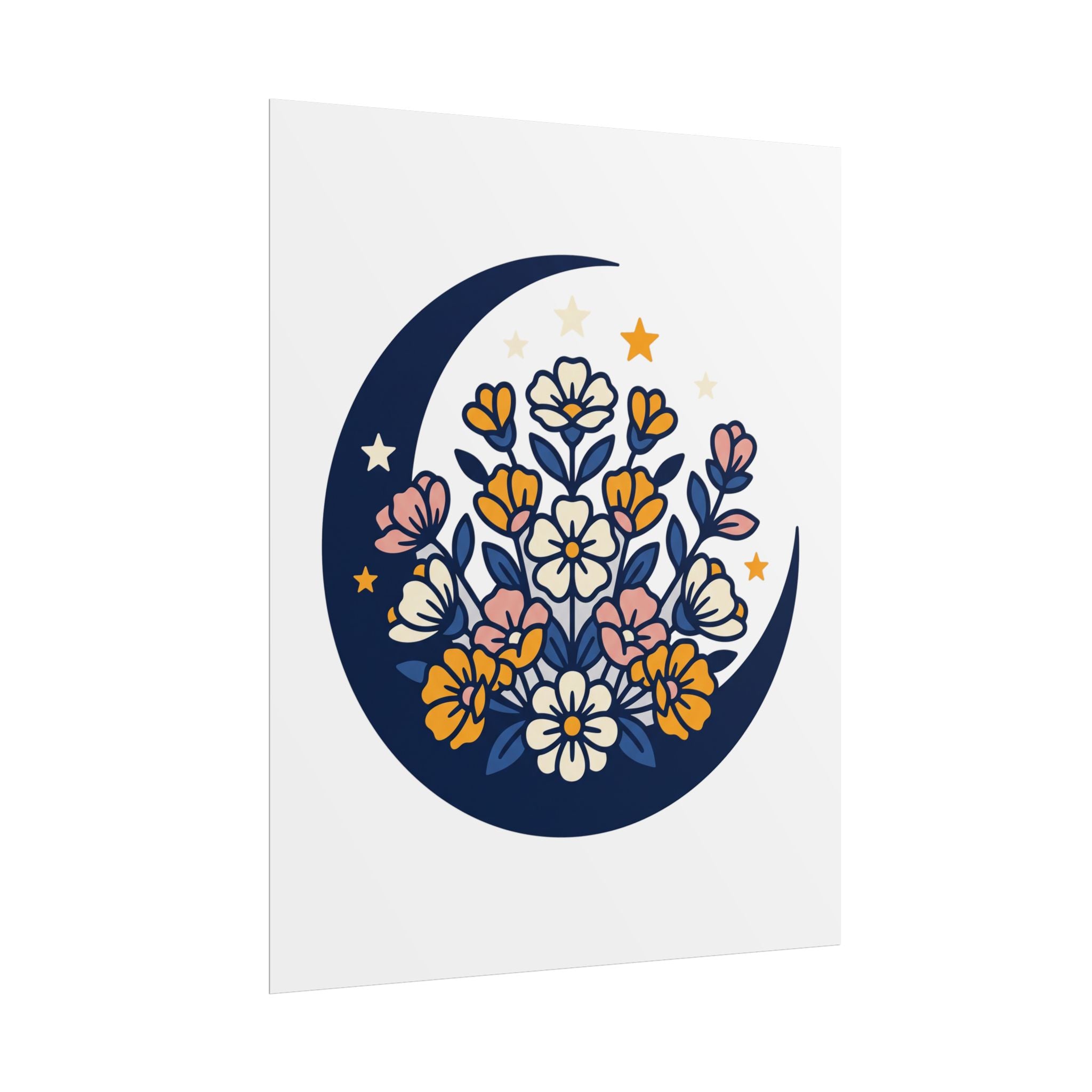 Moonflower Crescent Poster