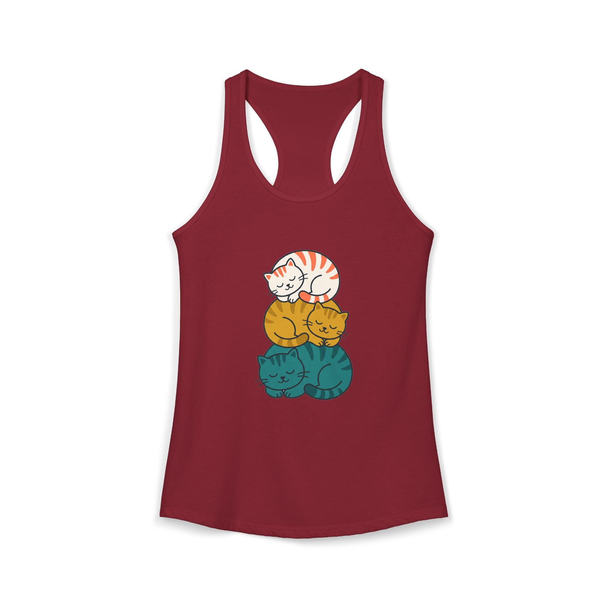 Sleepy Cat Stack Tank Top