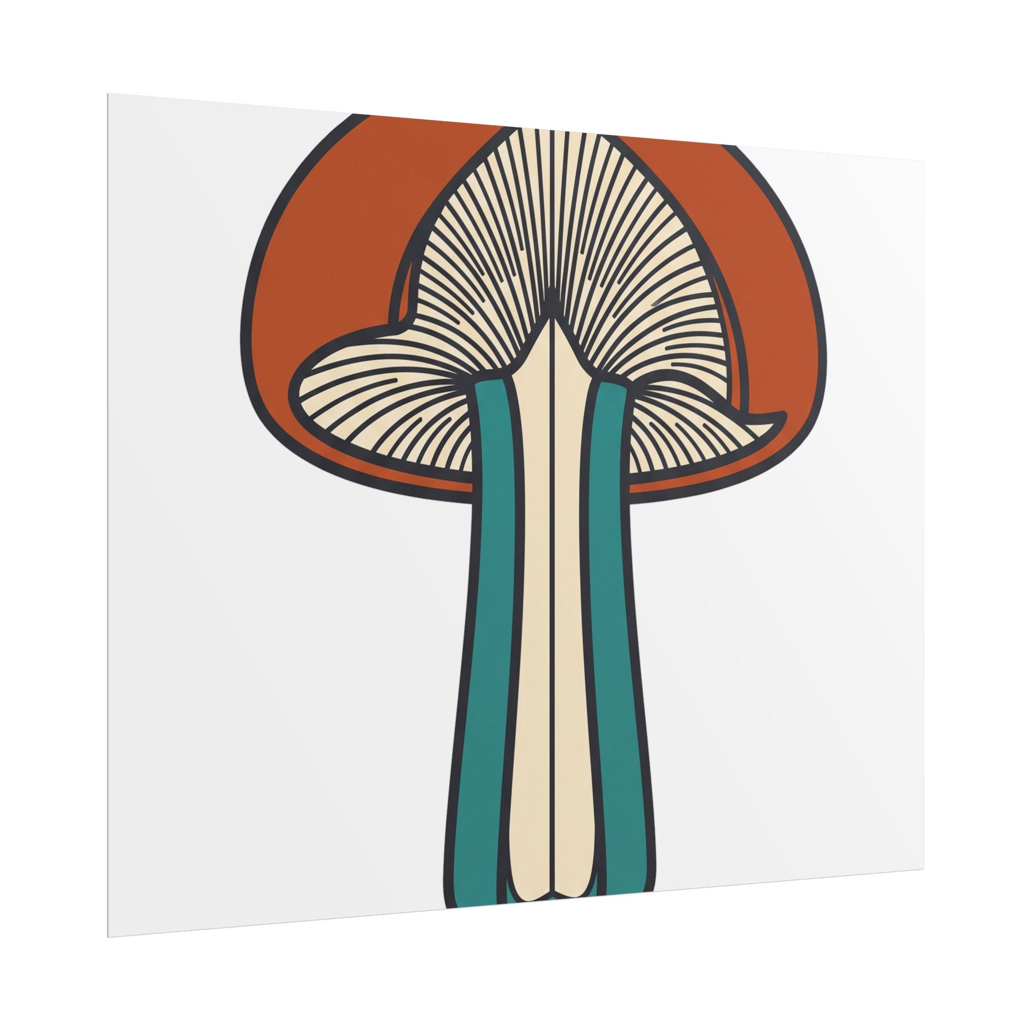 Mushroom Cross Section Poster