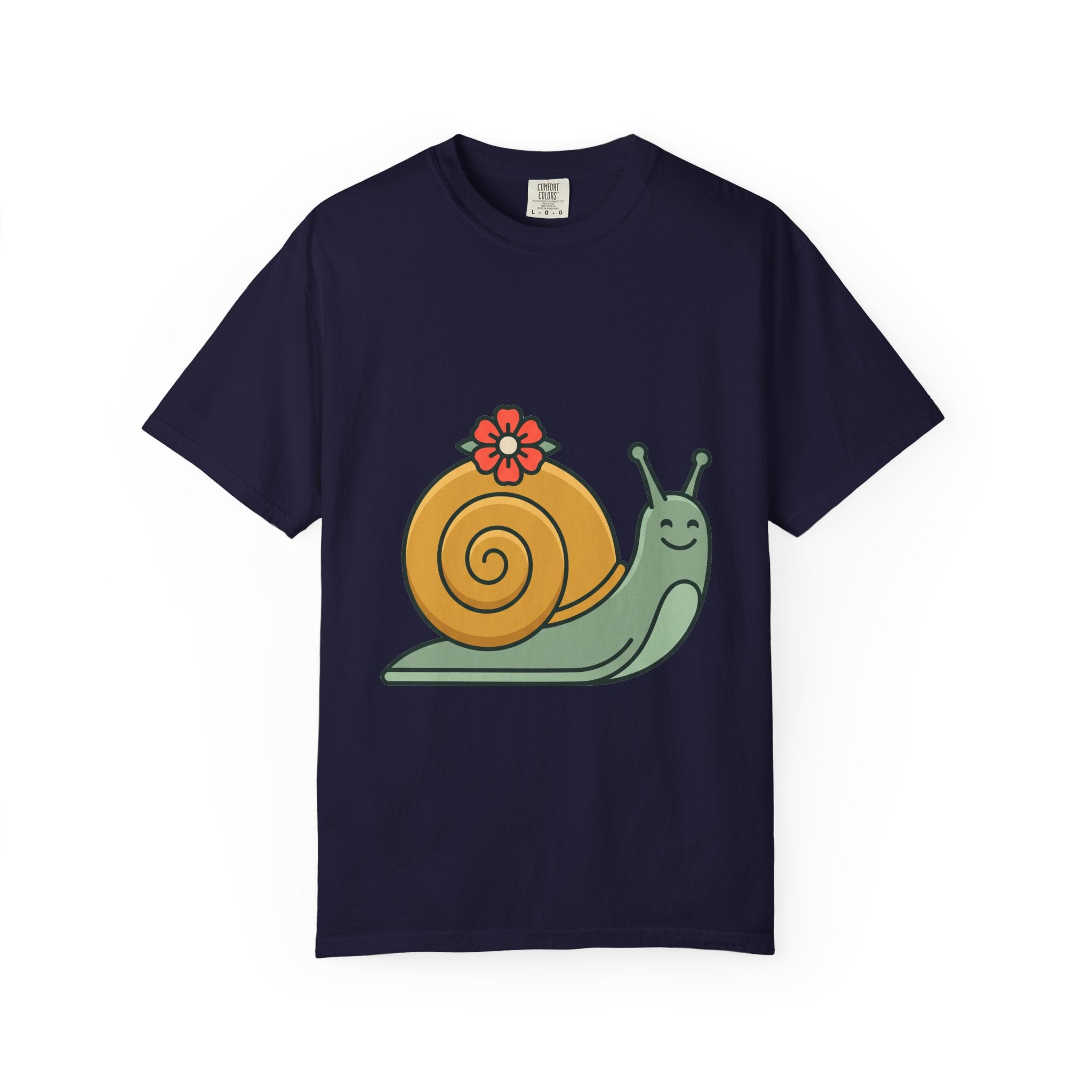 Snail with Flower Shell Tee