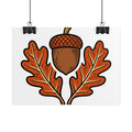Acorn and Oak Leaf Poster