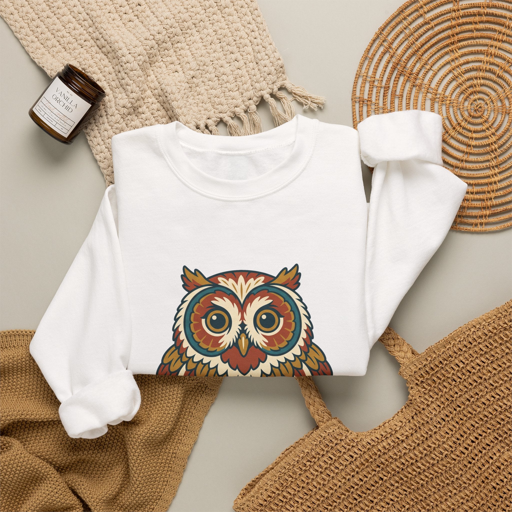 Round Owl Crewneck