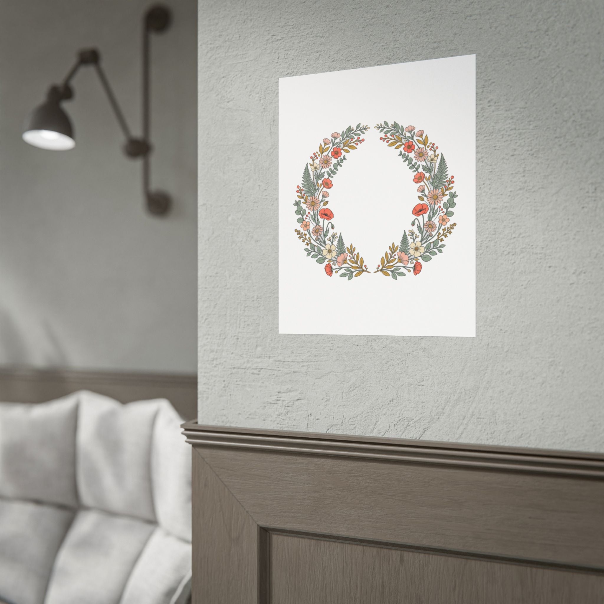 Pressed Flower Arch Poster