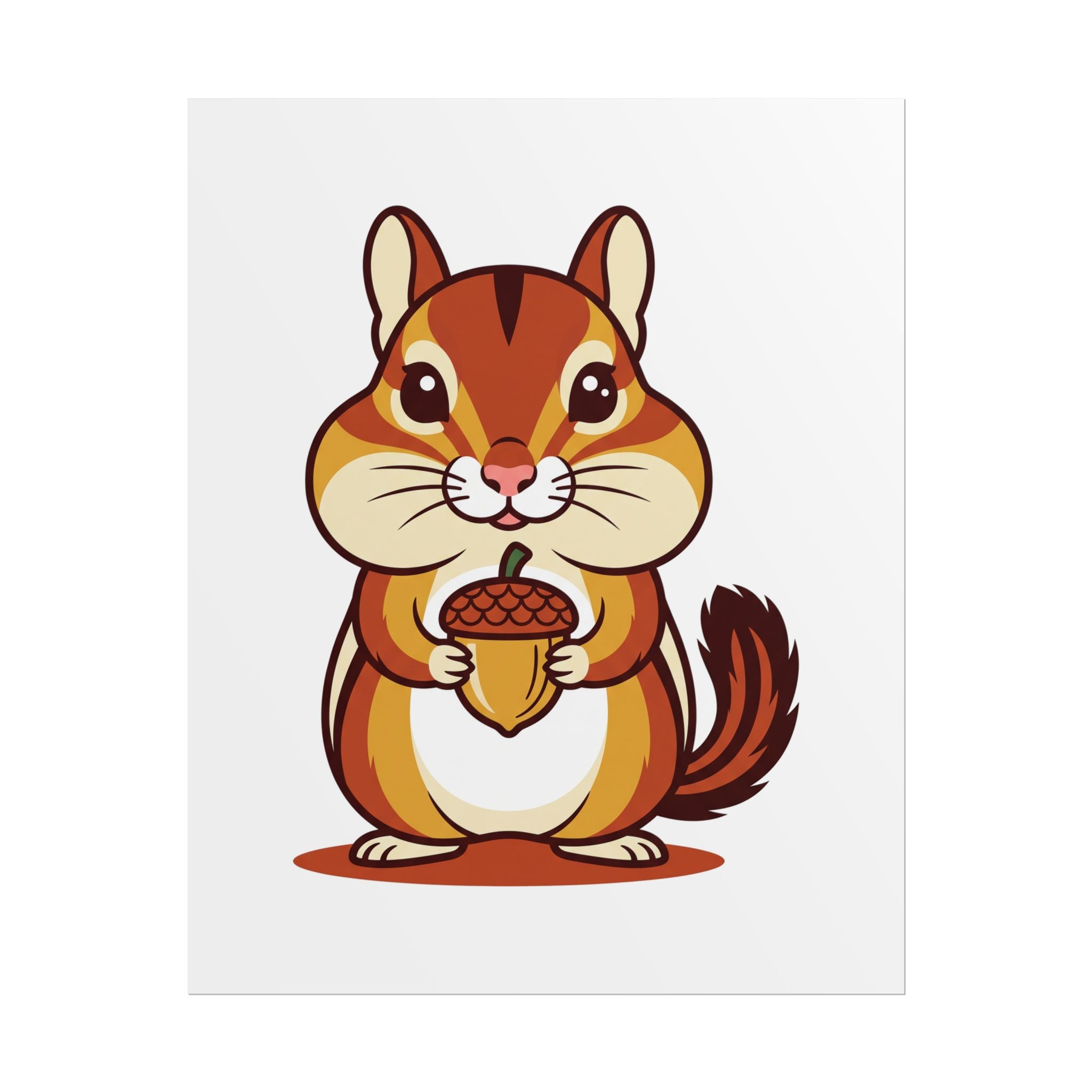 Chipmunk with Acorn Poster