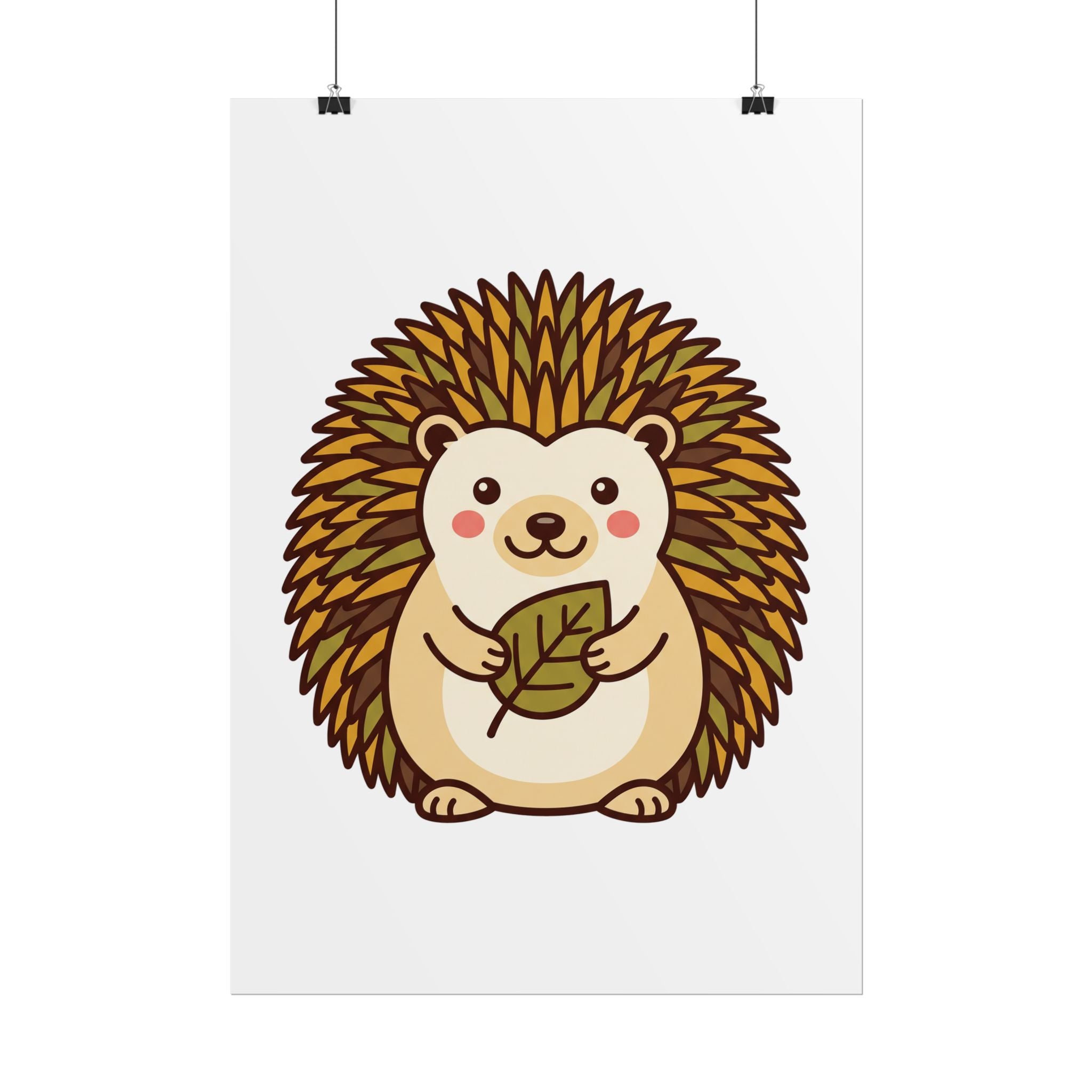 Chubby Hedgehog Poster