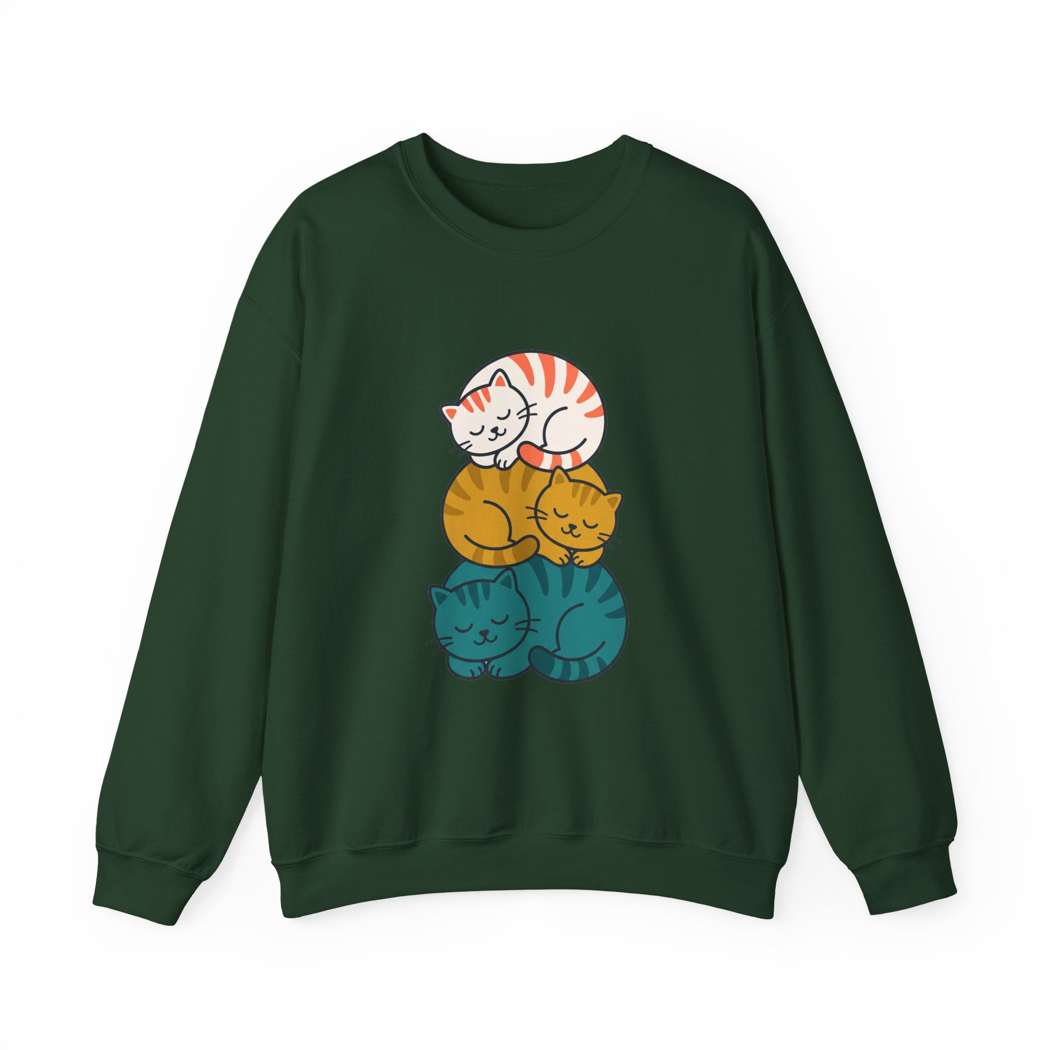 Sleepy Cat Stack Crewneck