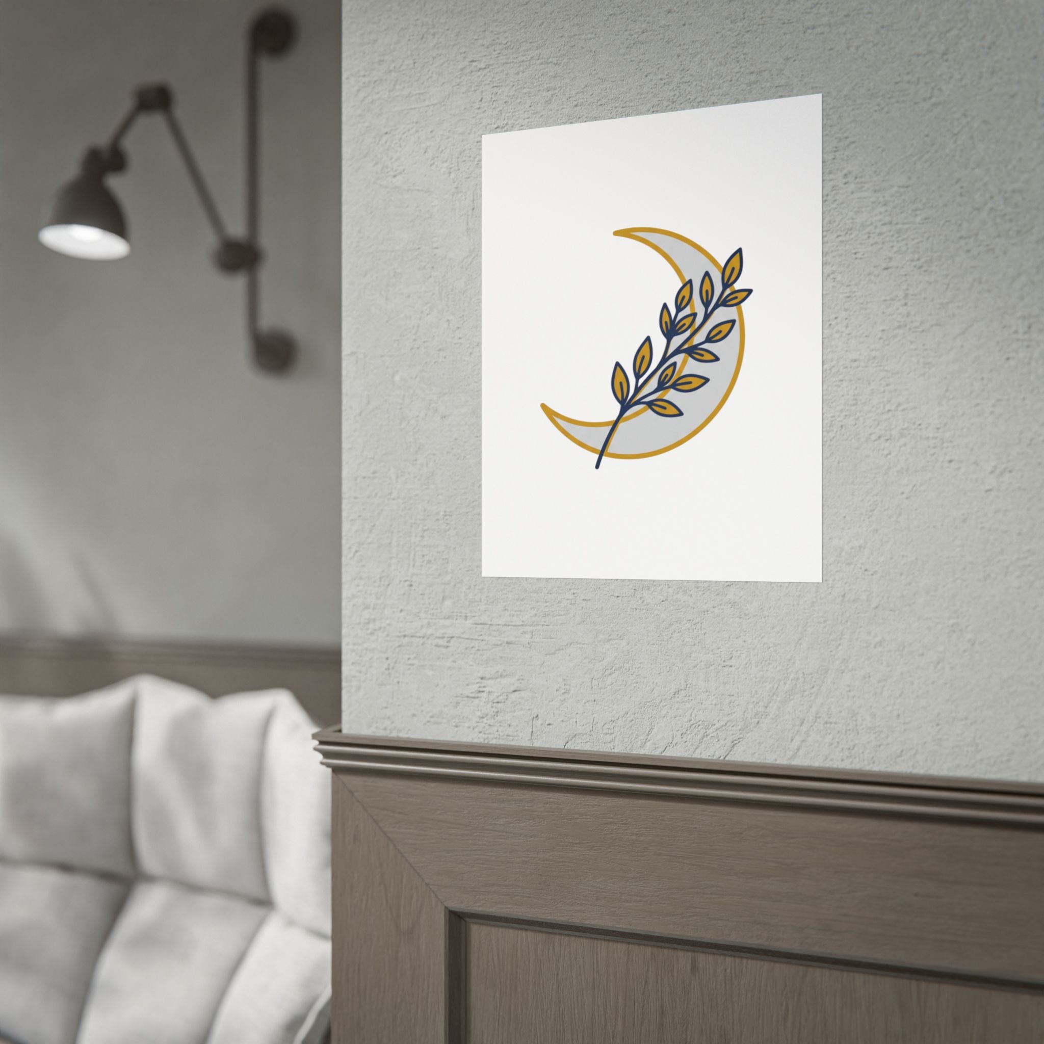 Crescent Moon Branch Poster