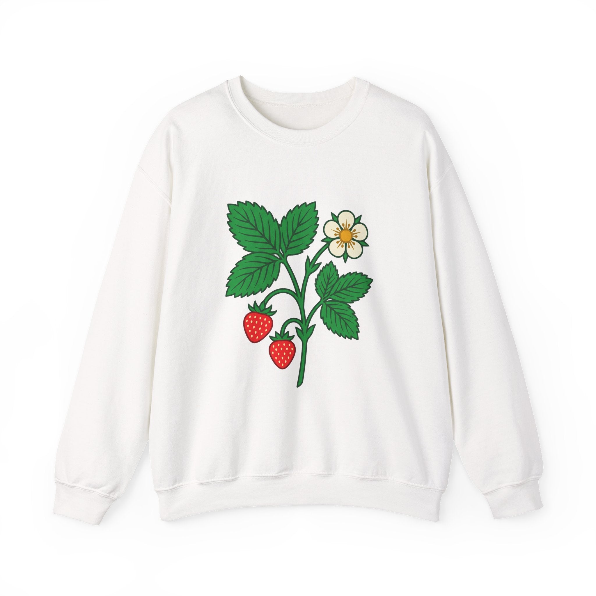 Wild Strawberry Sprig Crewneck