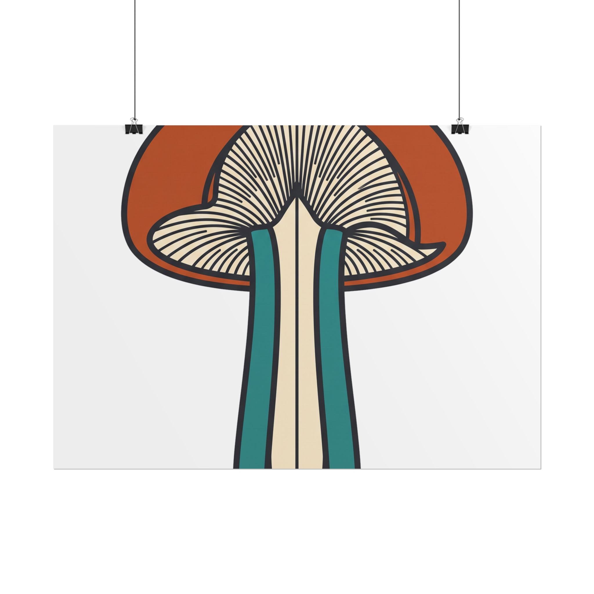 Mushroom Cross Section Poster