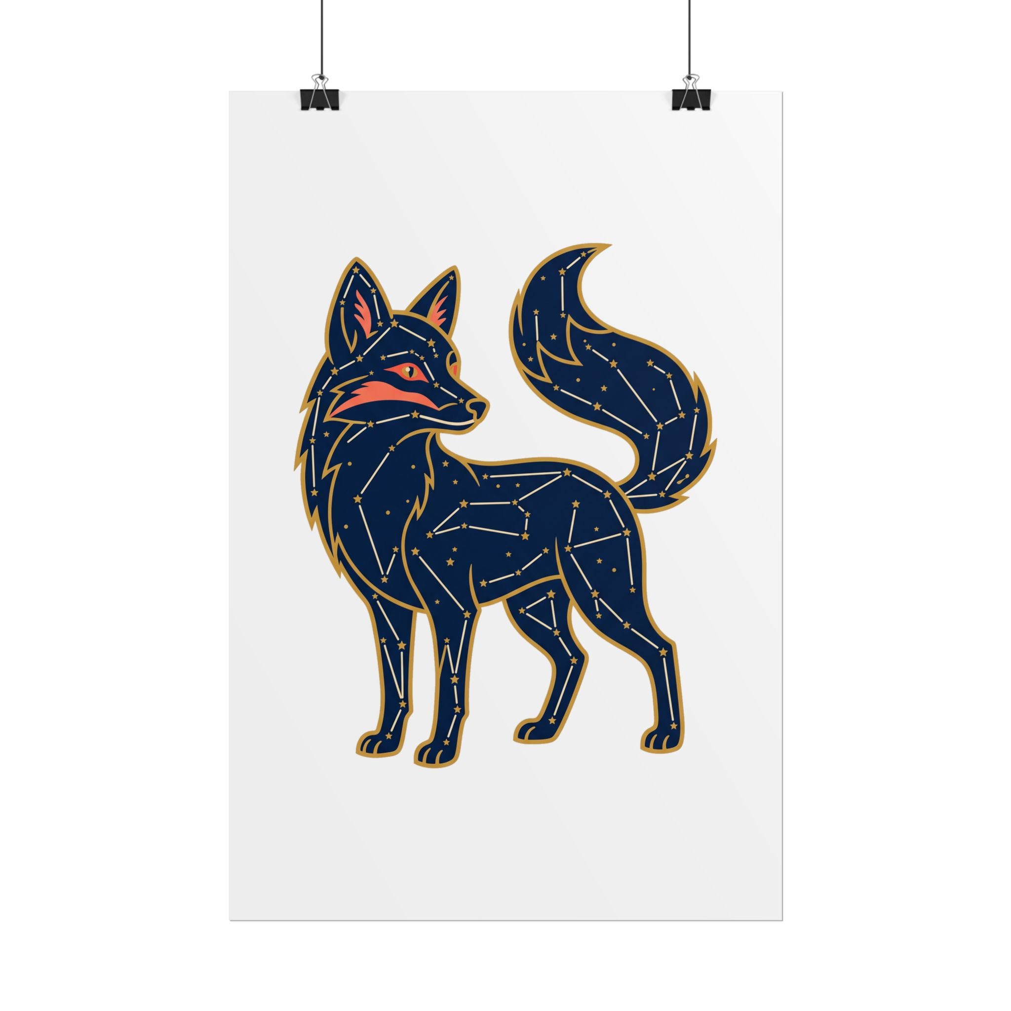 Constellation Fox Poster