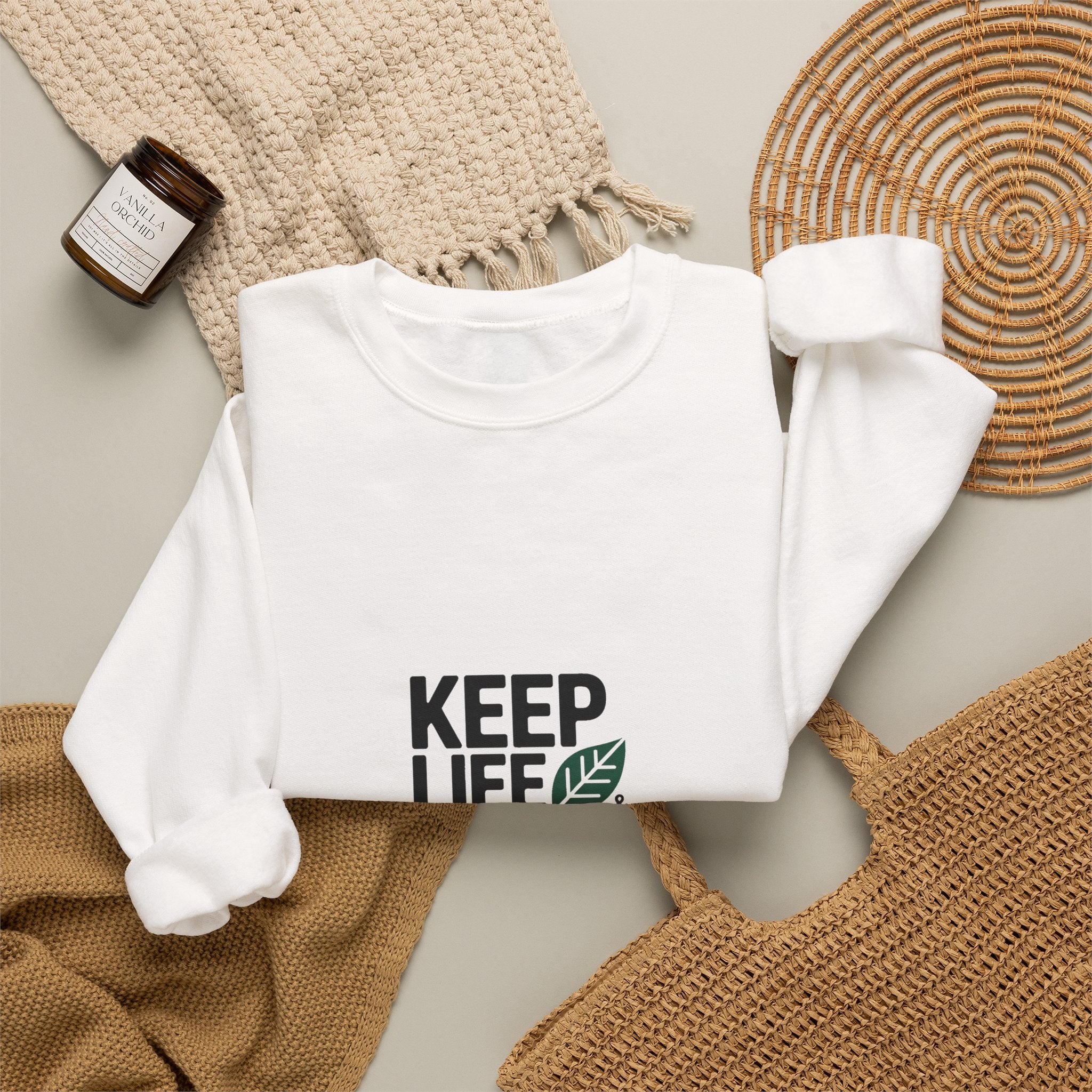 Keep Life Simple & Green Crewneck