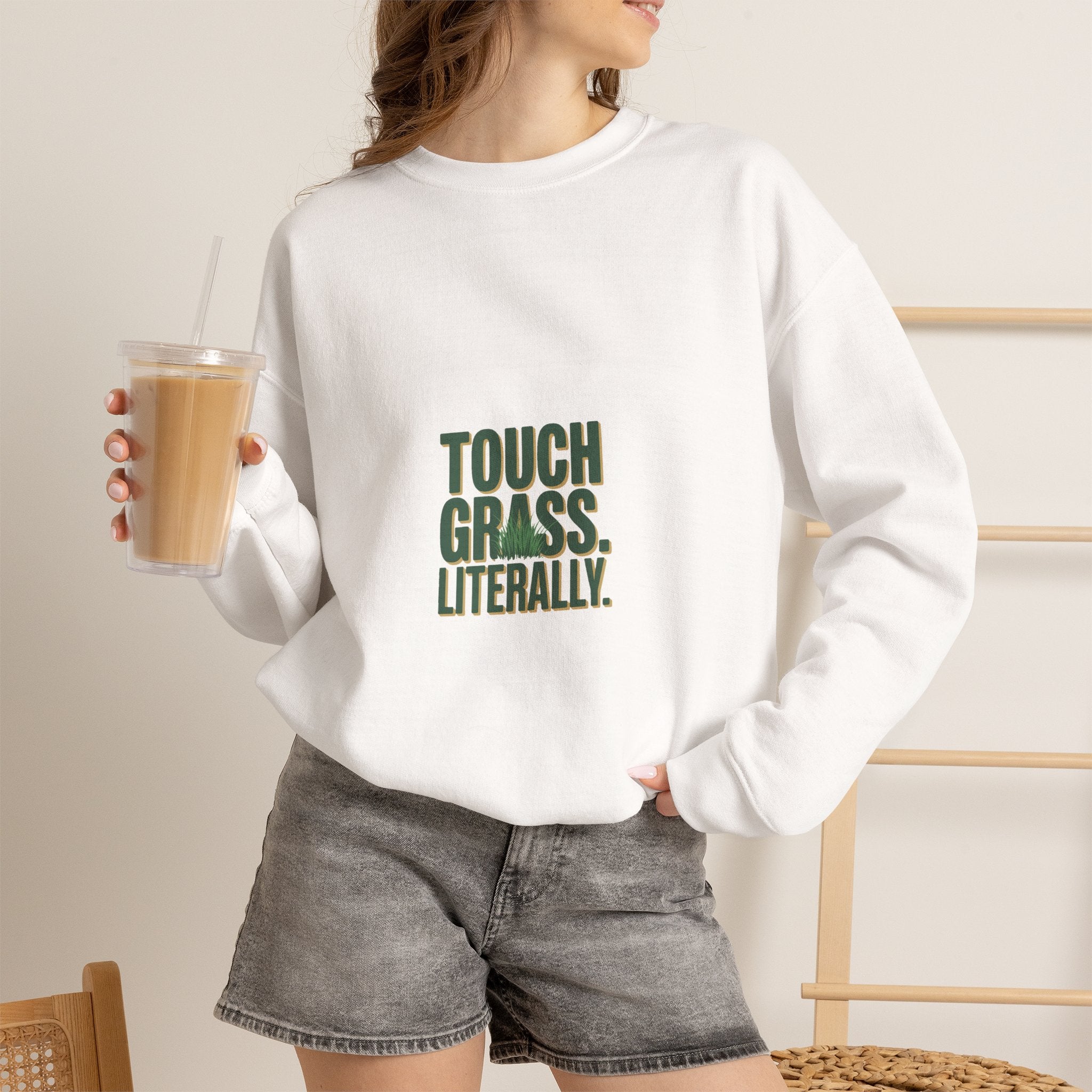 Touch Grass. Literally. Crewneck