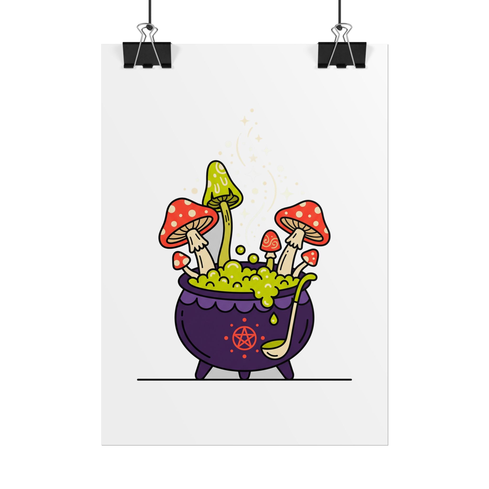 Witchy Mushroom Potion Poster