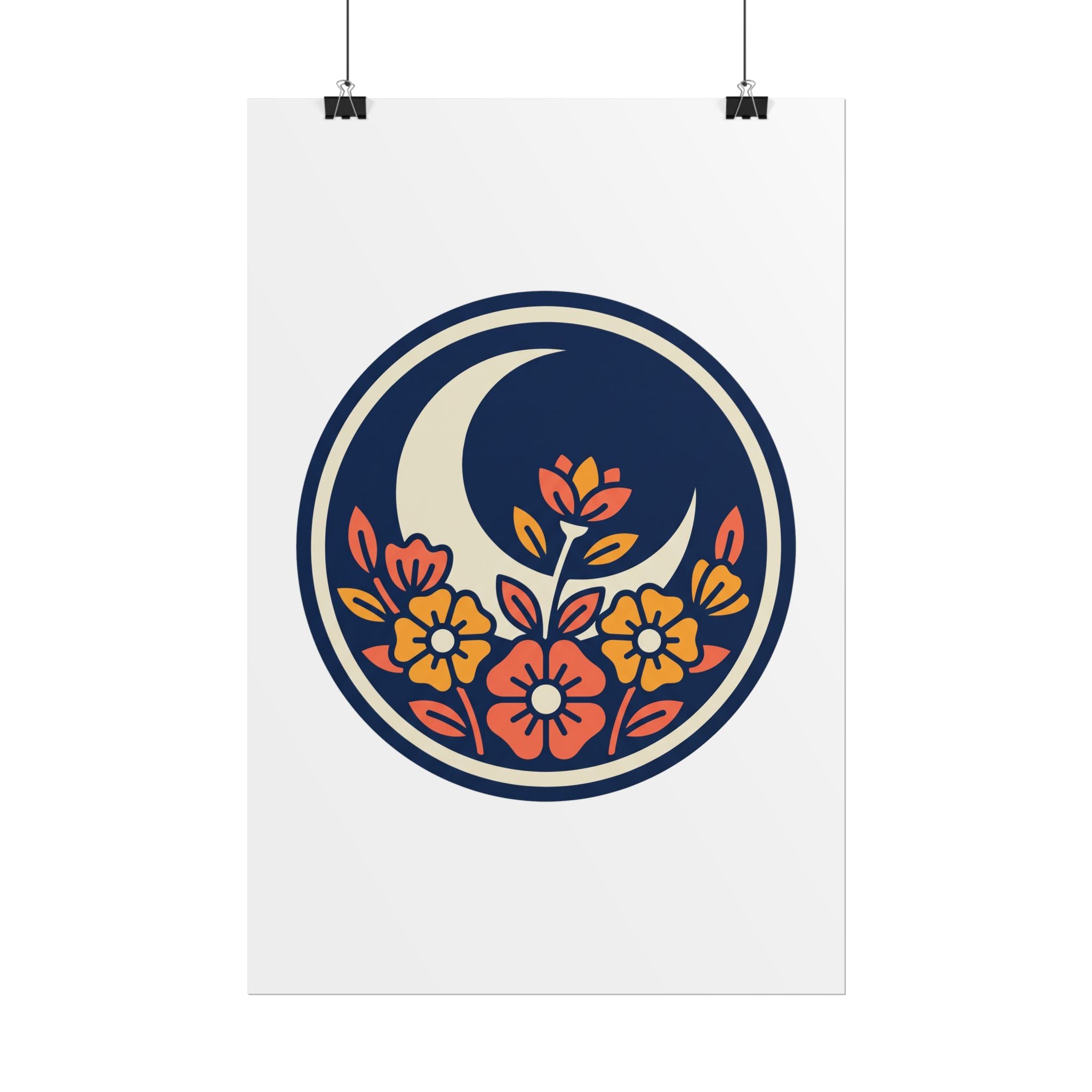 Night Garden Circle Poster
