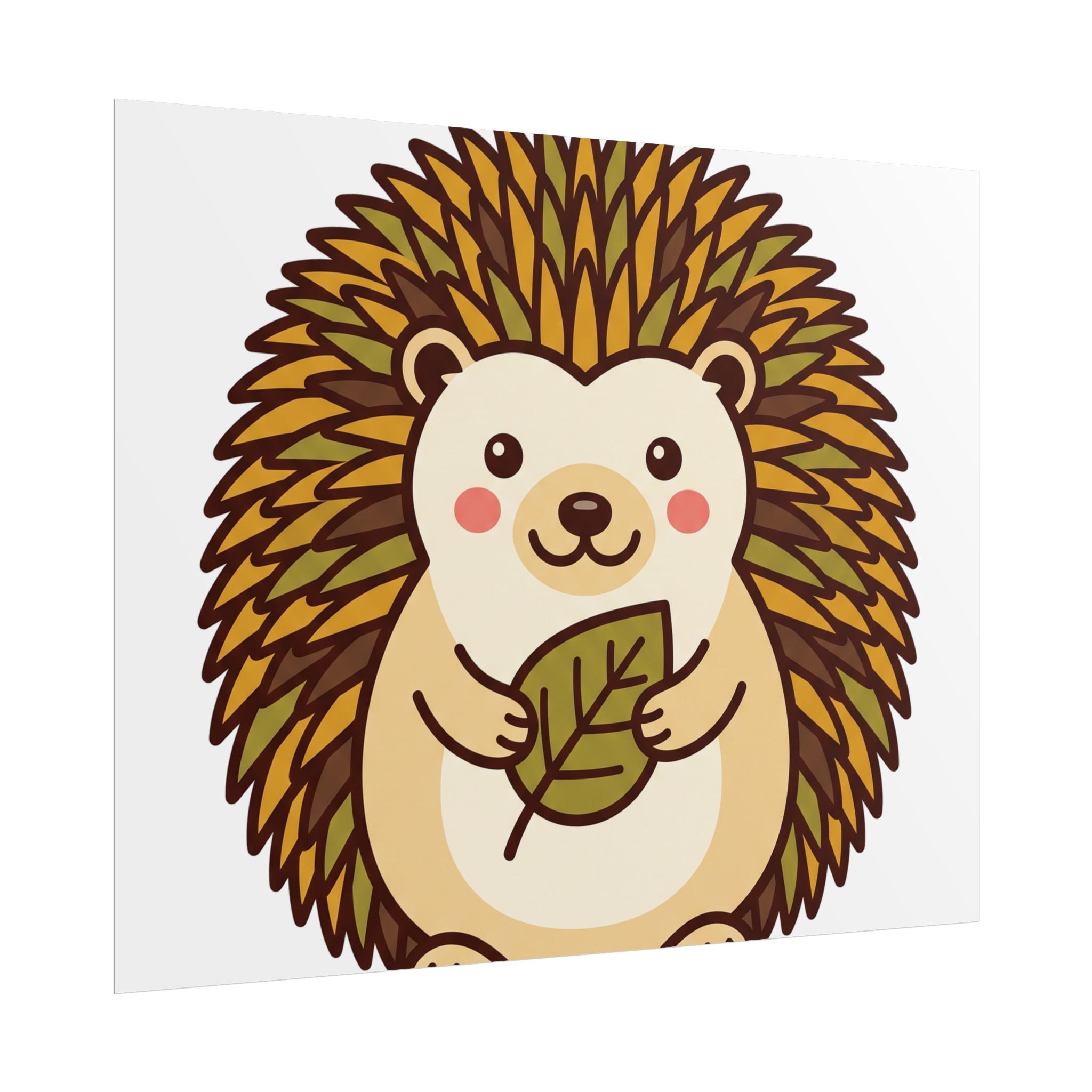 Chubby Hedgehog Poster