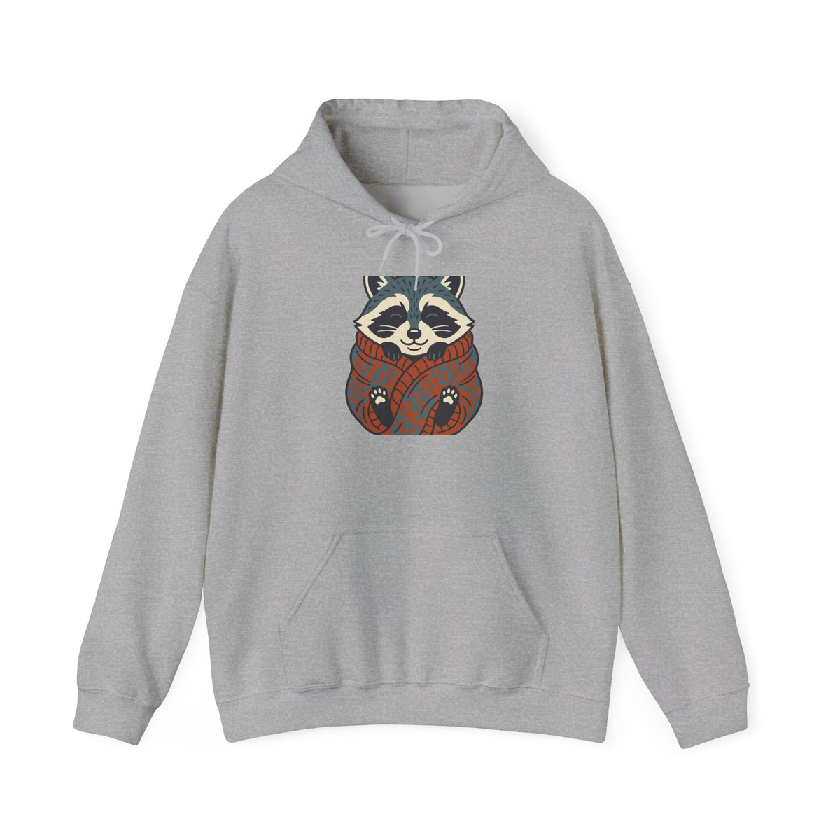 Cozy Raccoon Hoodie, Cute Trash Panda Woodland Pullover